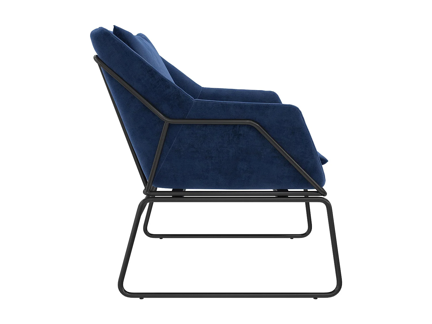 Avery | Fauteuils en velours bleu