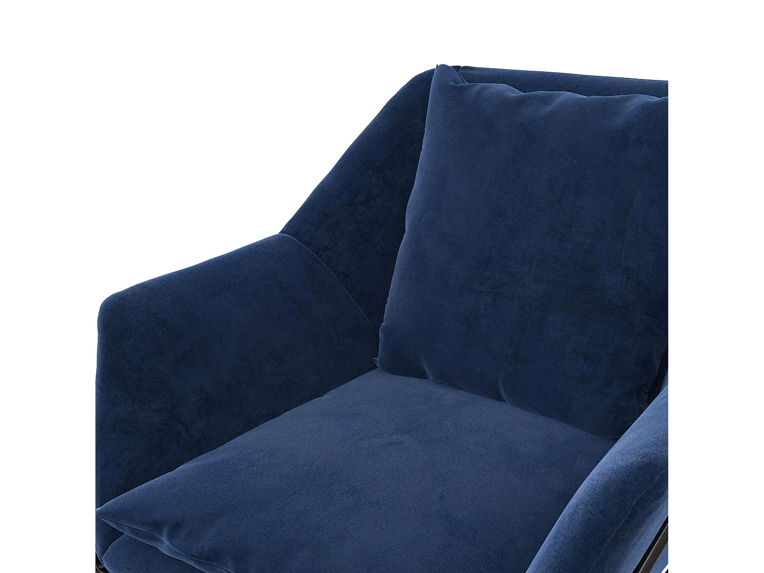 Avery | Fauteuils en velours bleu