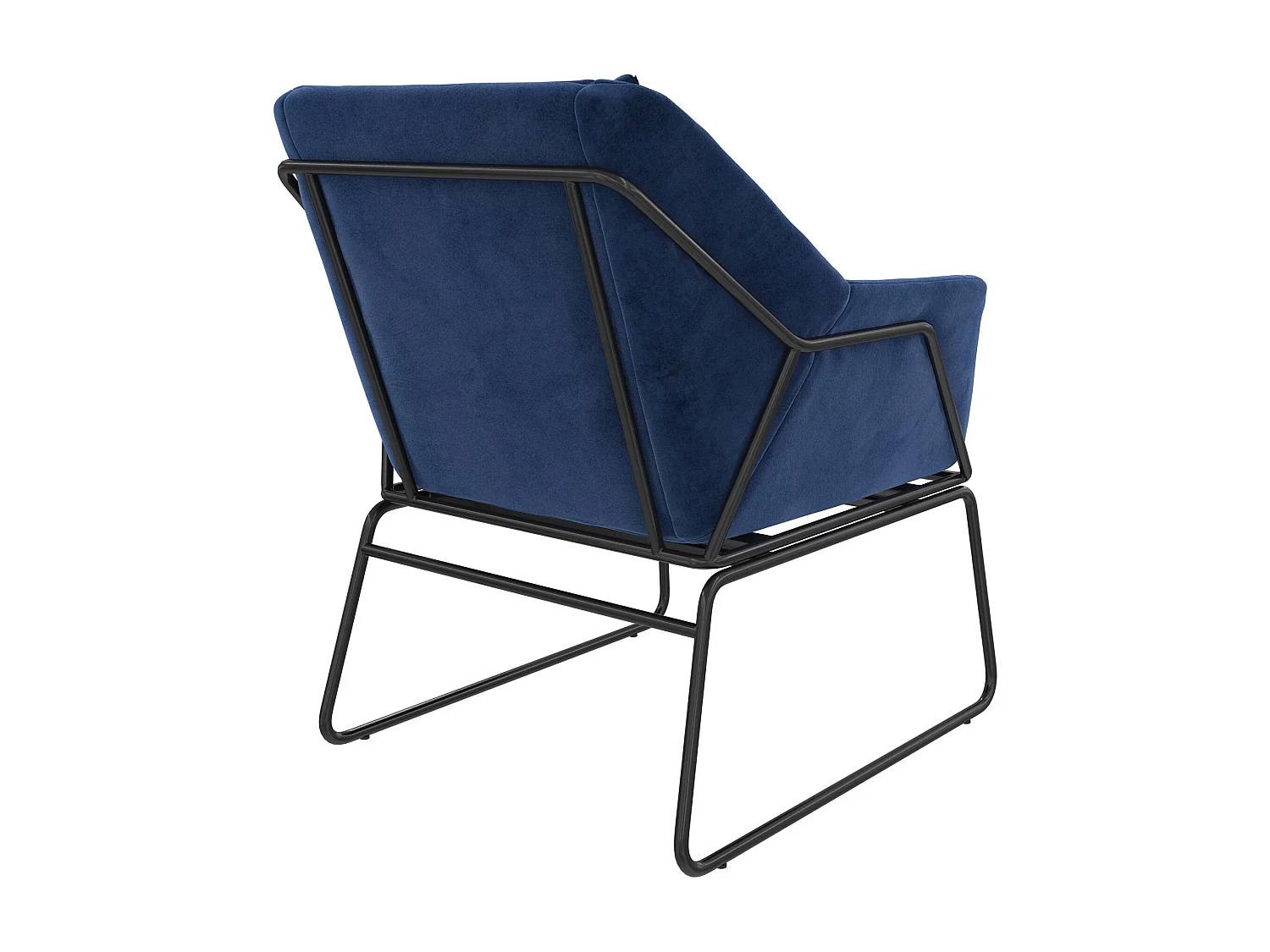 Avery | Fauteuils en velours bleu