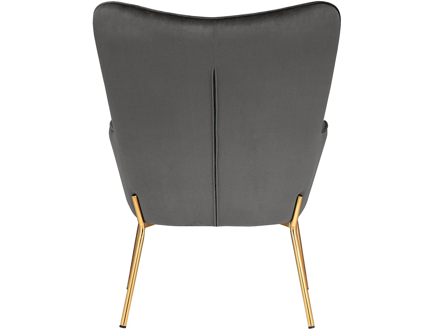 Boris | Chaise d'appoint rembourrée en velours gris