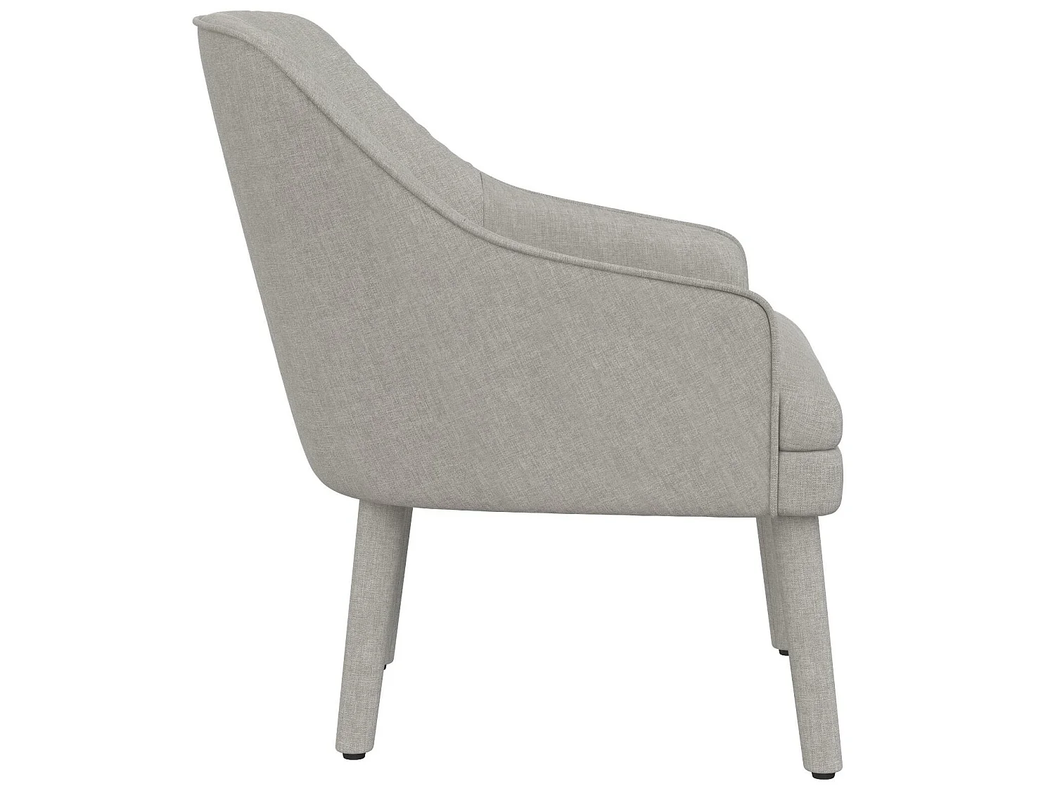 Sedia Accent in lino grigio chiaro