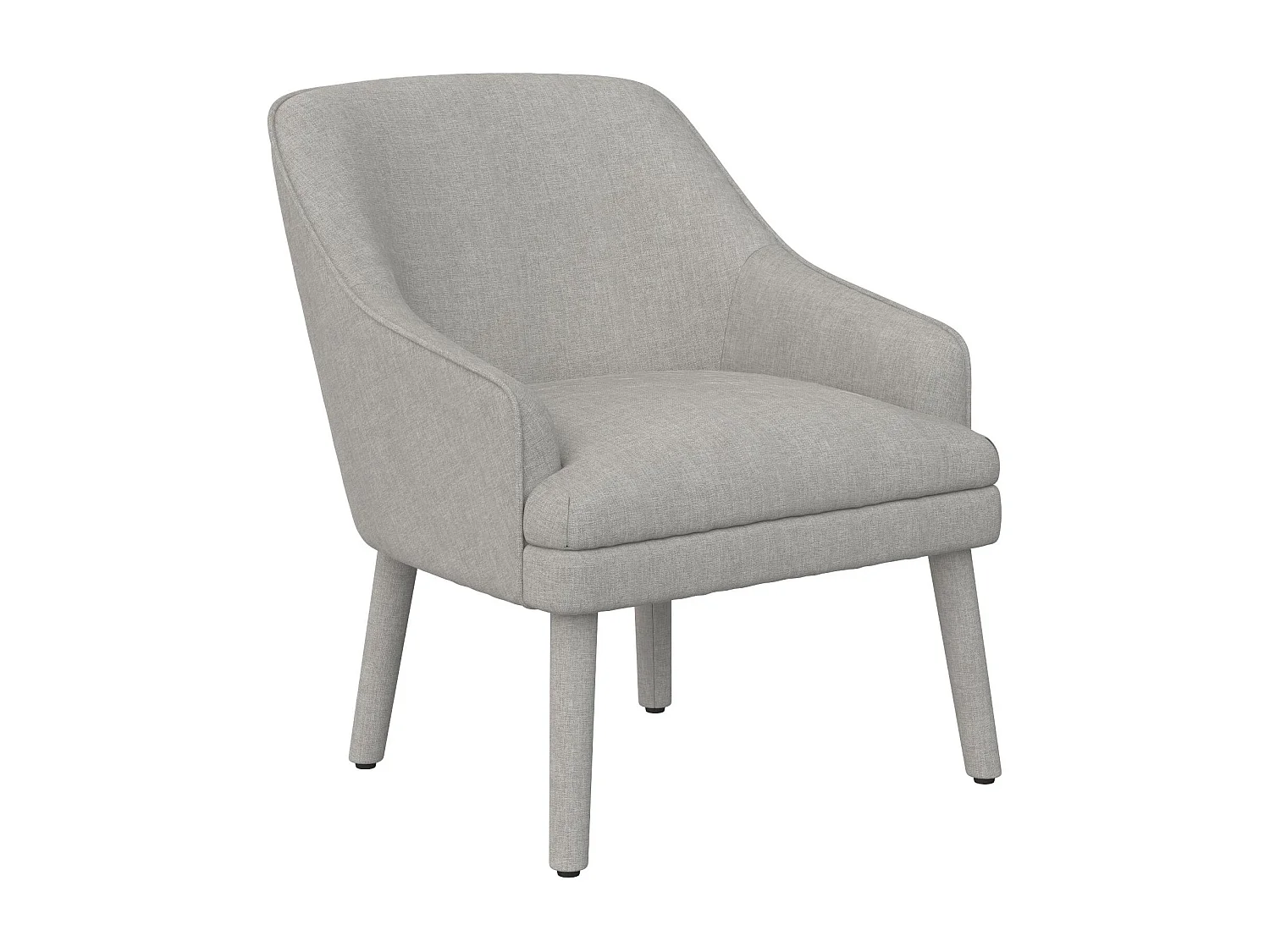 Effie | Chaise d'appoint en tissu gris clair