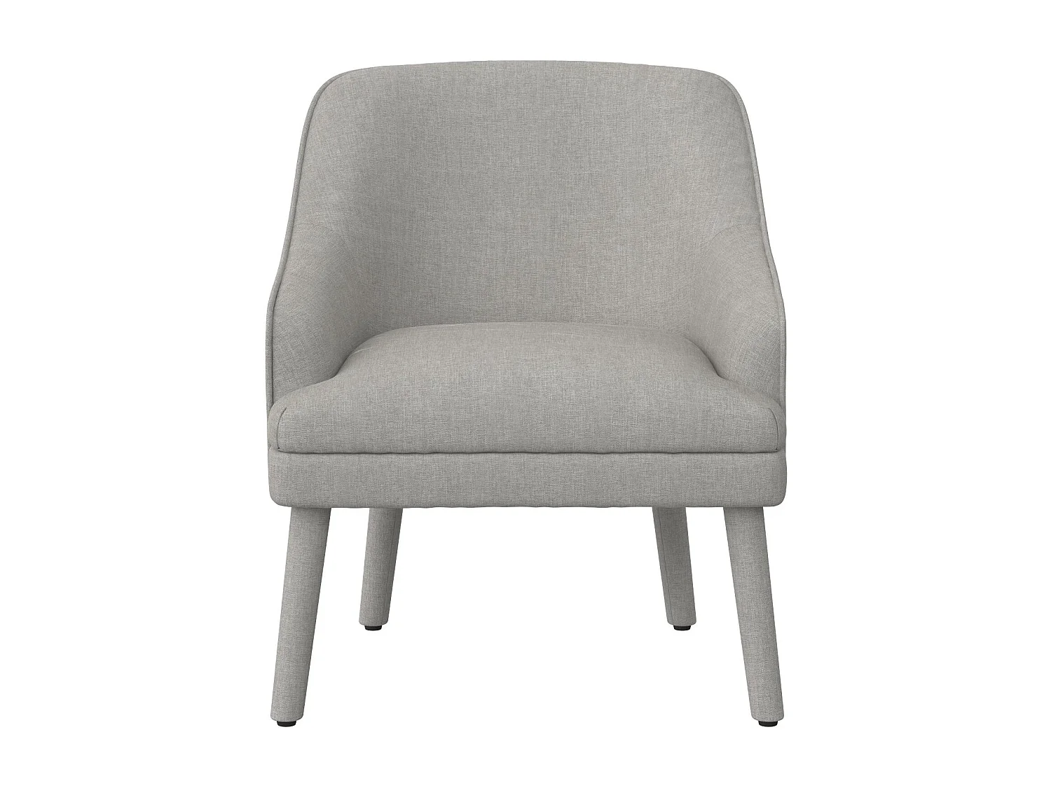 Effie | Chaise d'appoint en tissu gris clair