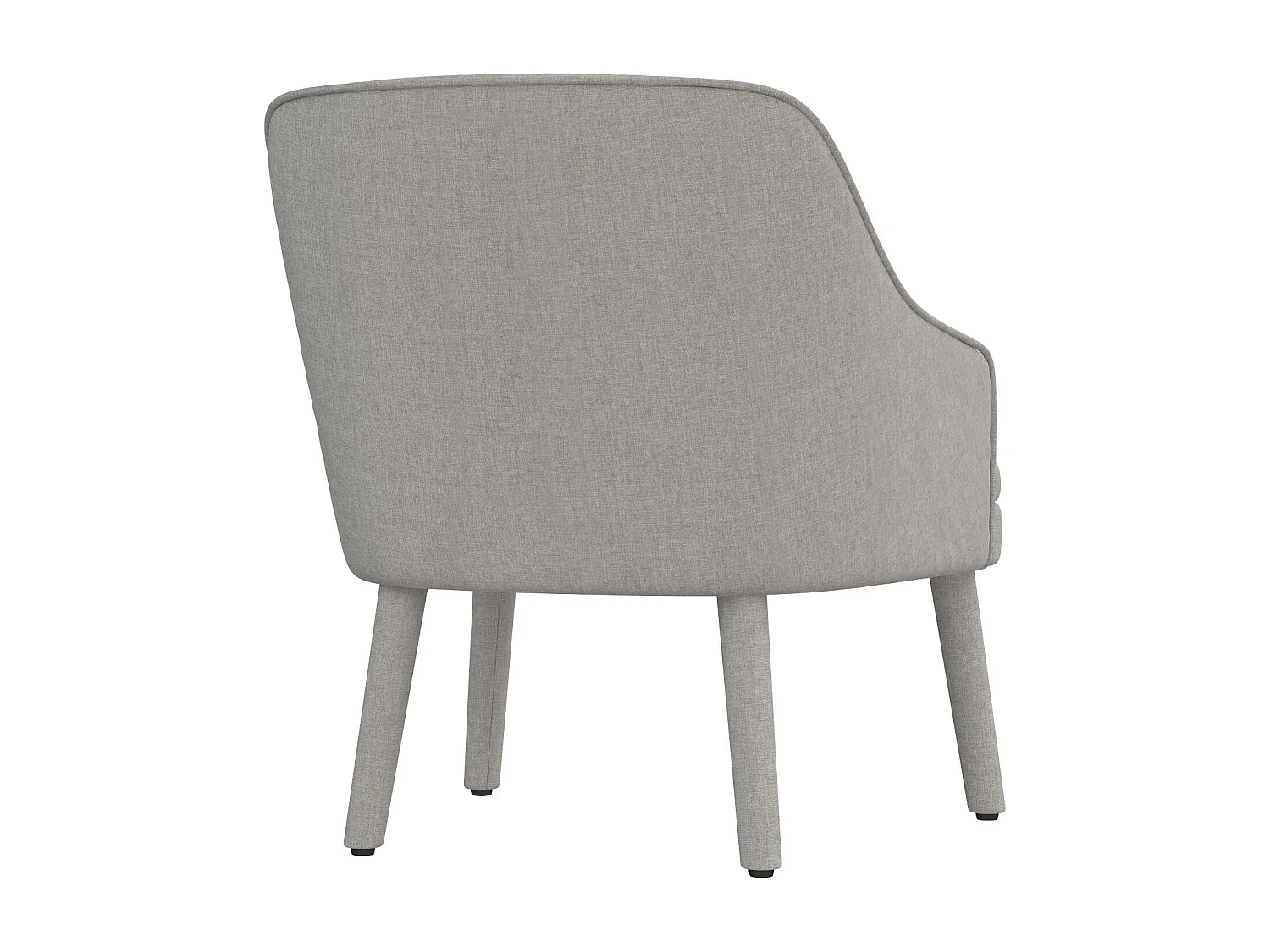 Effie | Chaise d'appoint en tissu gris clair