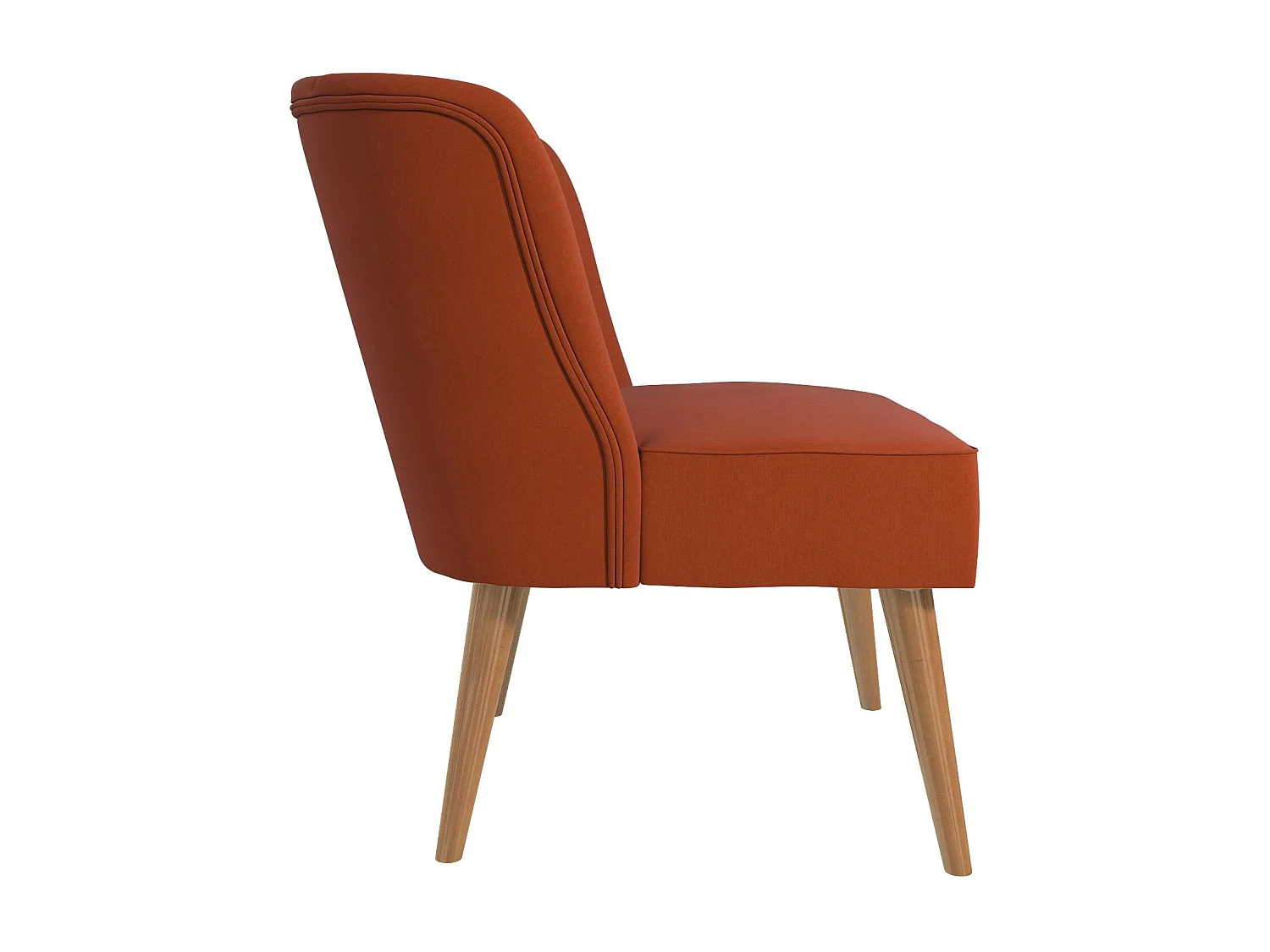Brittany | Fauteuils en tissu orange