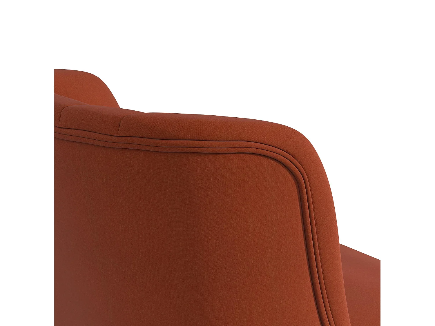 Brittany | Fauteuils en tissu orange