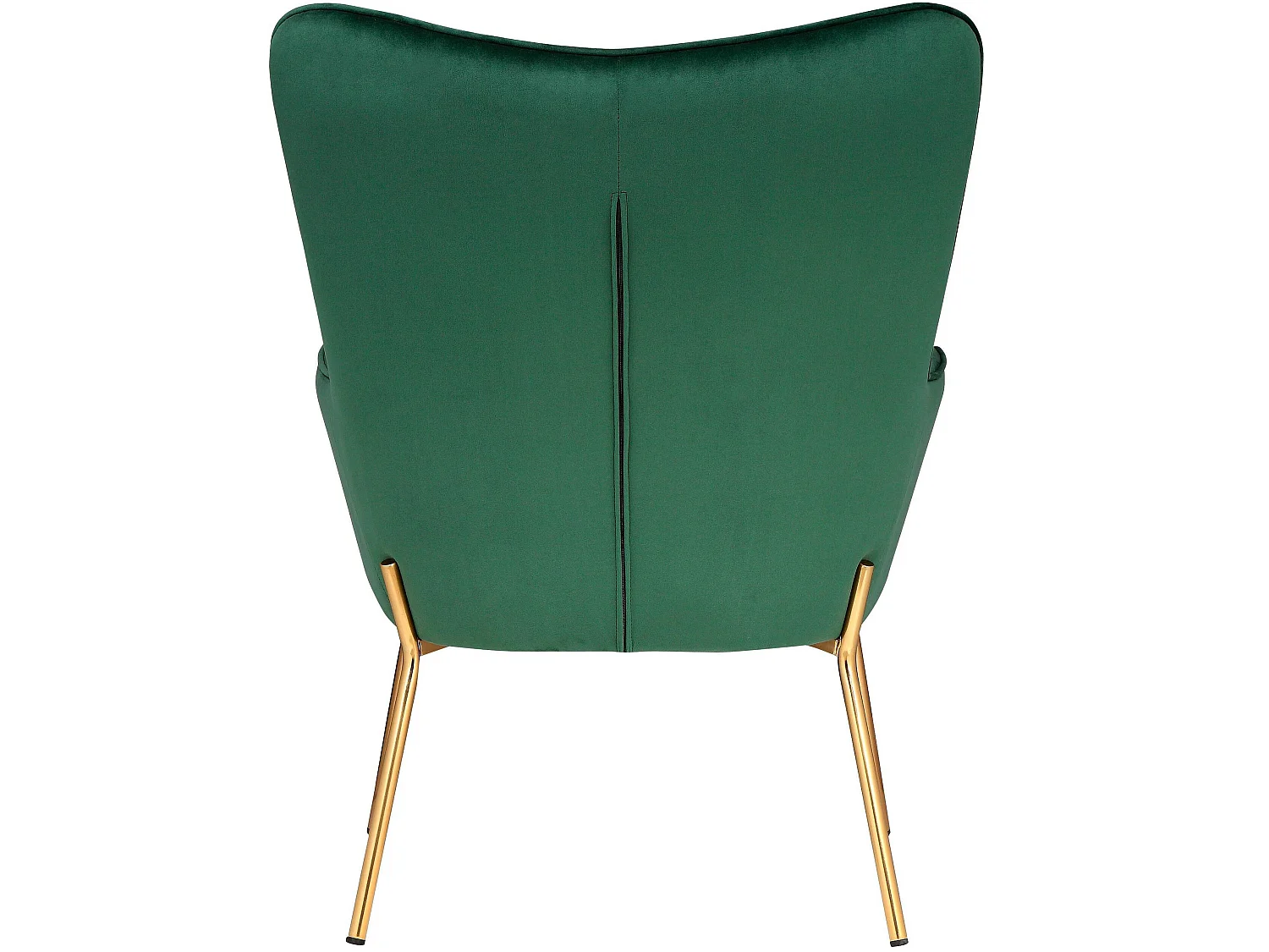 Boris | Chaise d'appoint rembourrée en velours vert
