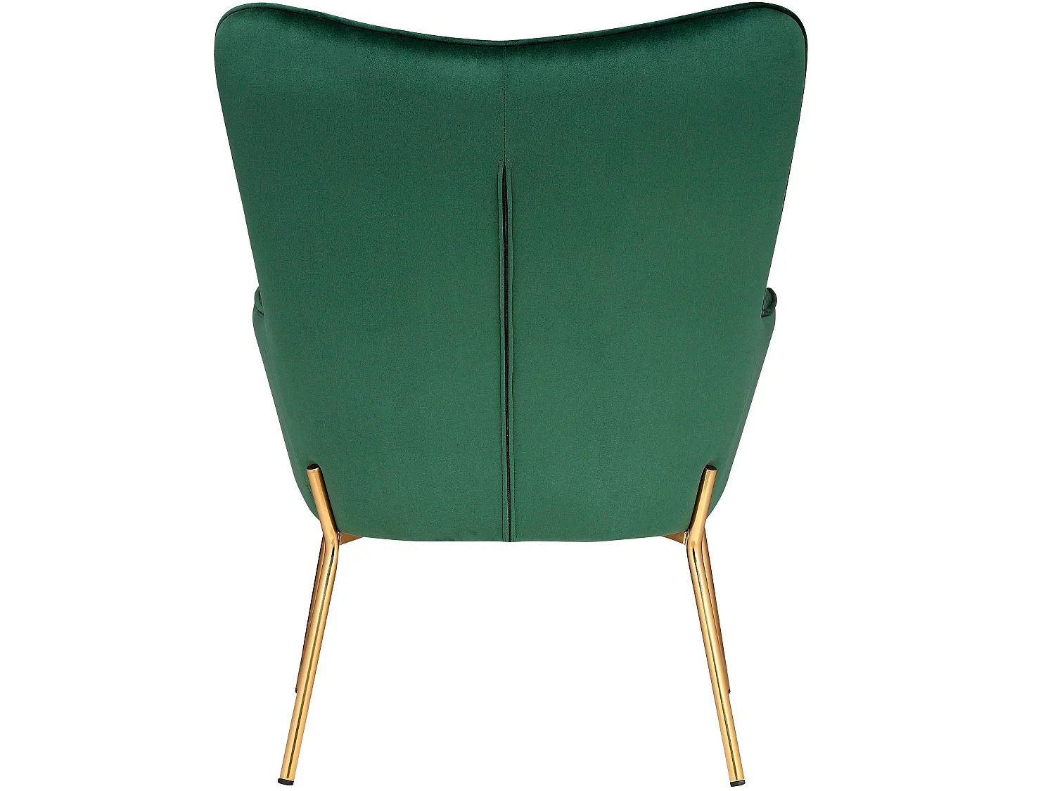 Boris | Chaise d'appoint rembourrée en velours vert