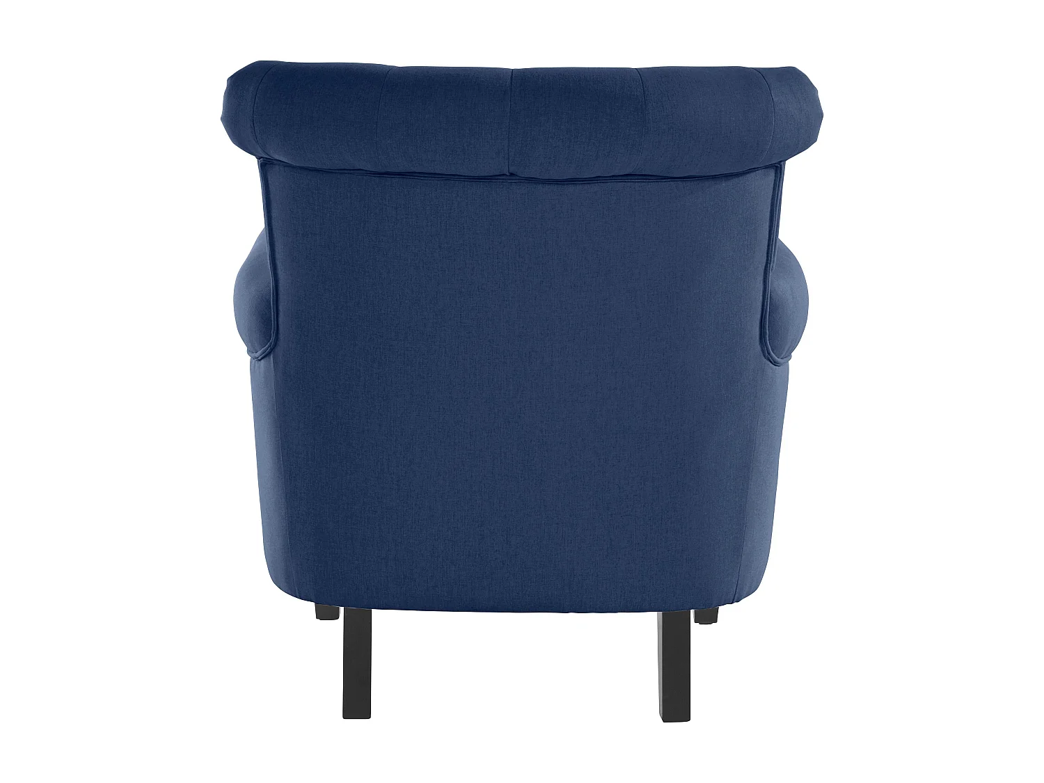 Gepolsterter Akzentstuhl in Stoffblau