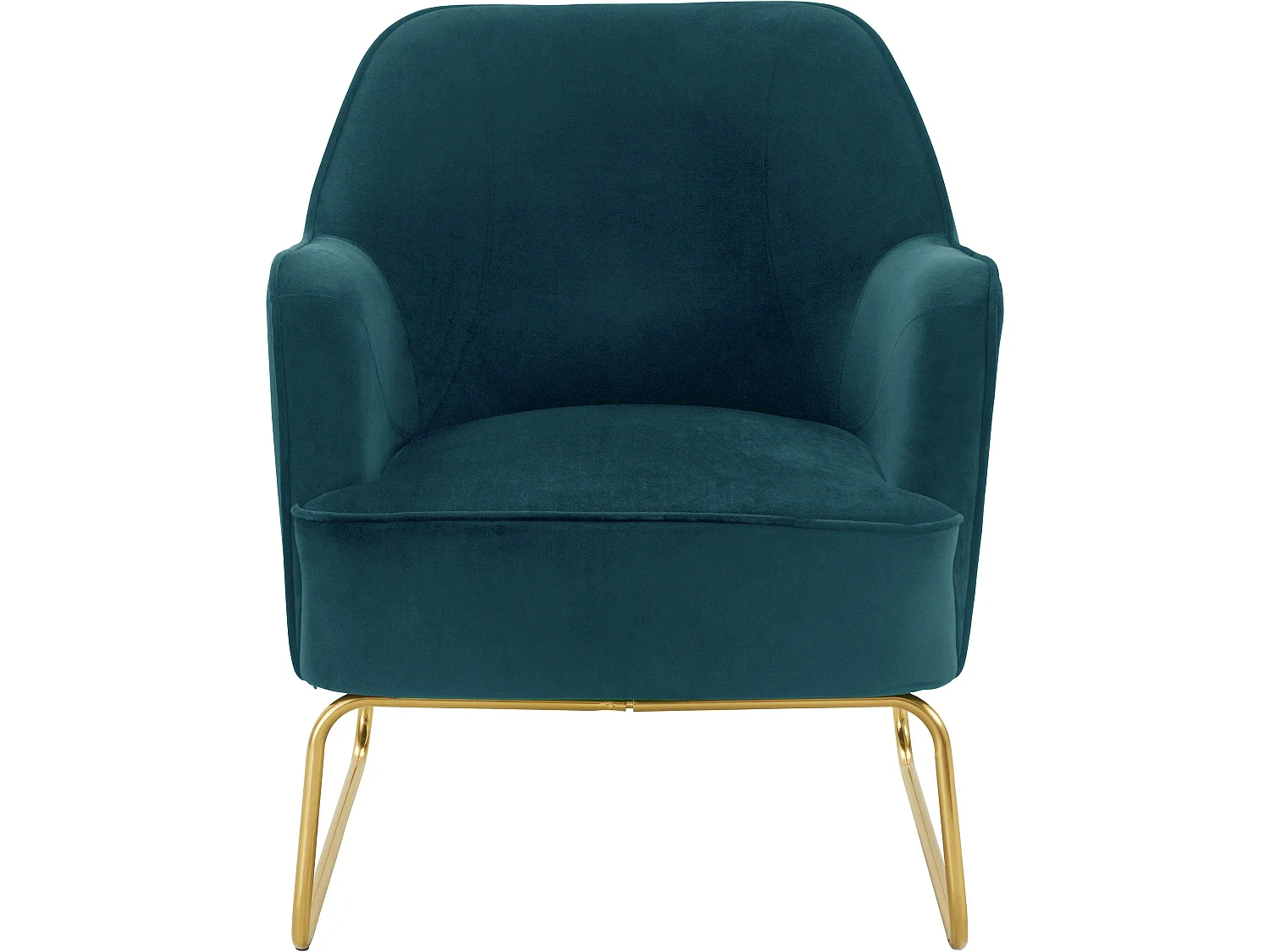 Joshua | Chaise d'appoint rembourrée en velours pétrole