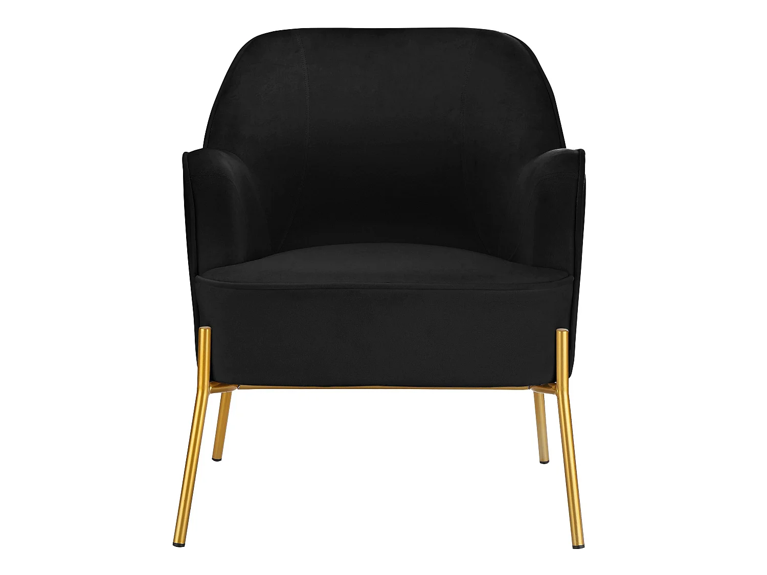Runa | Chaise d'appoint rembourrée en velours noir
