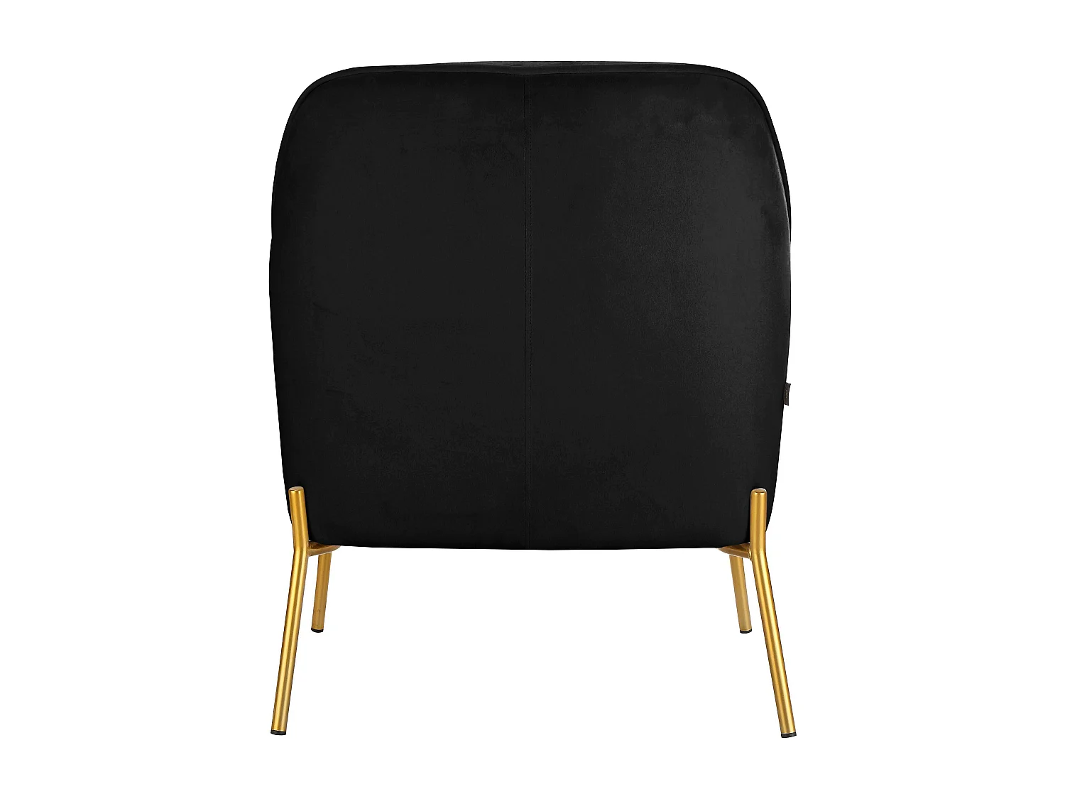 Runa | Chaise d'appoint rembourrée en velours noir