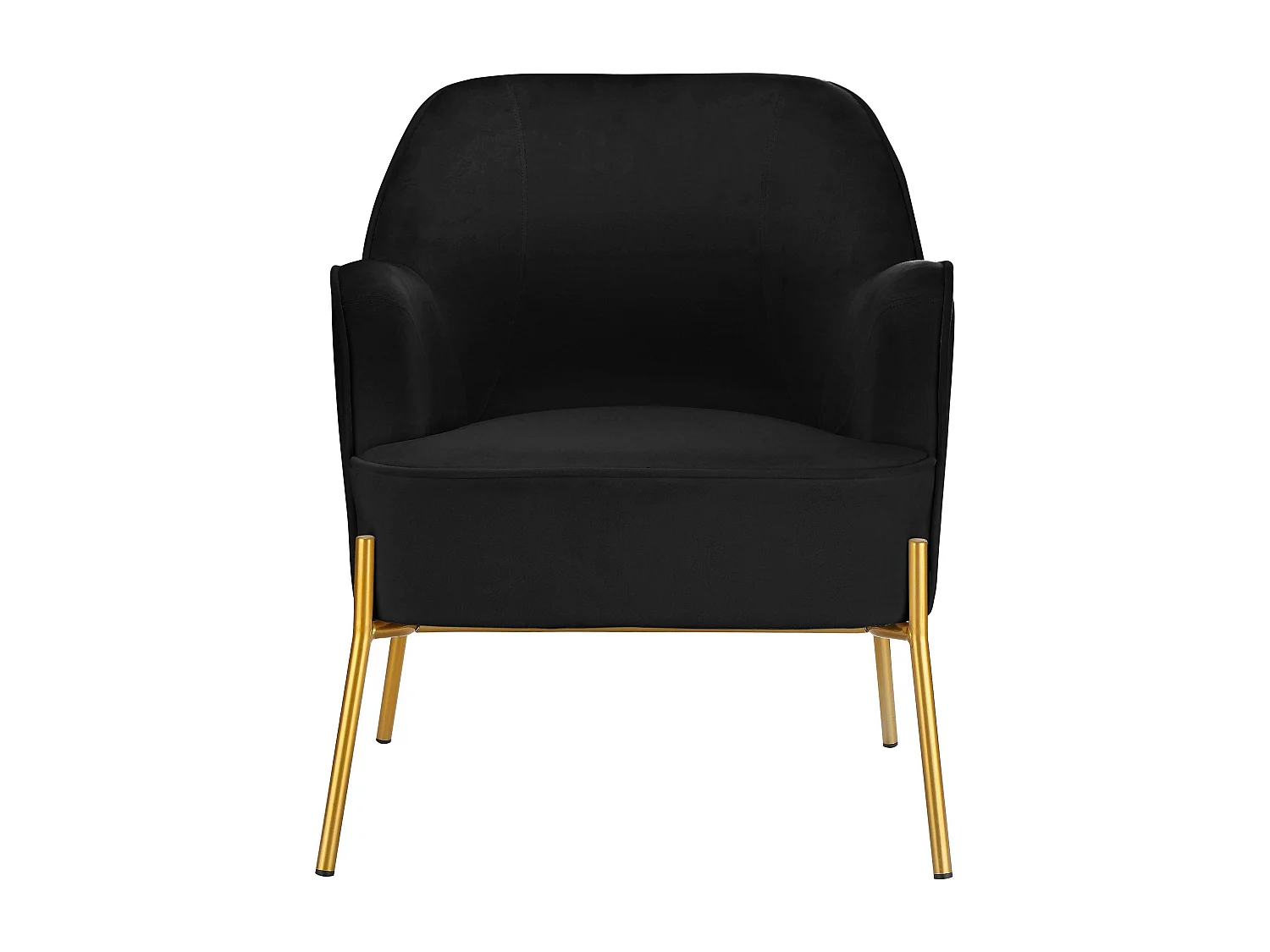 Runa | Chaise d'appoint rembourrée en velours noir