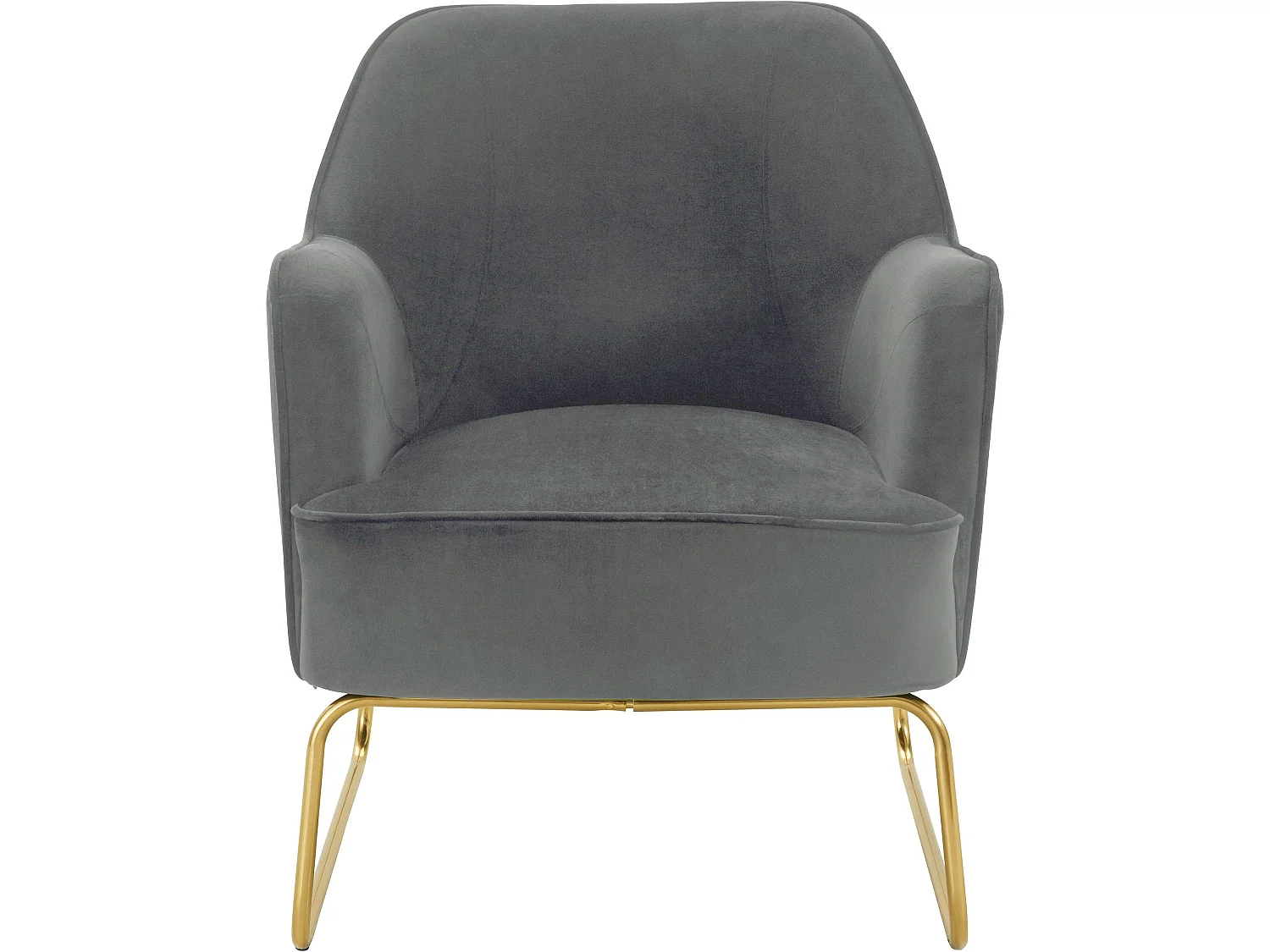 Joshua | Chaise d'appoint rembourrée en velours gris