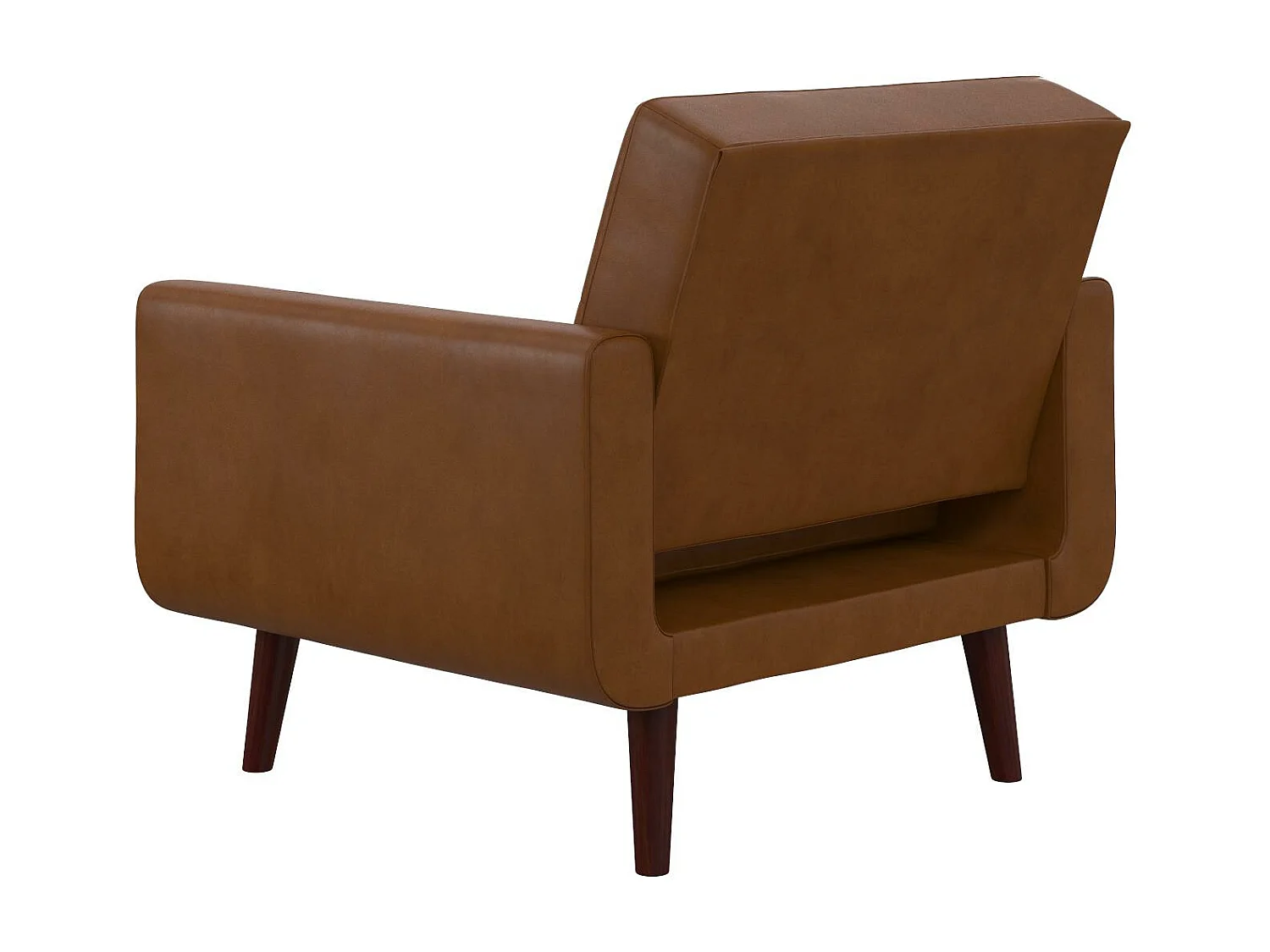 Sedia Accent in ecopelle cammello