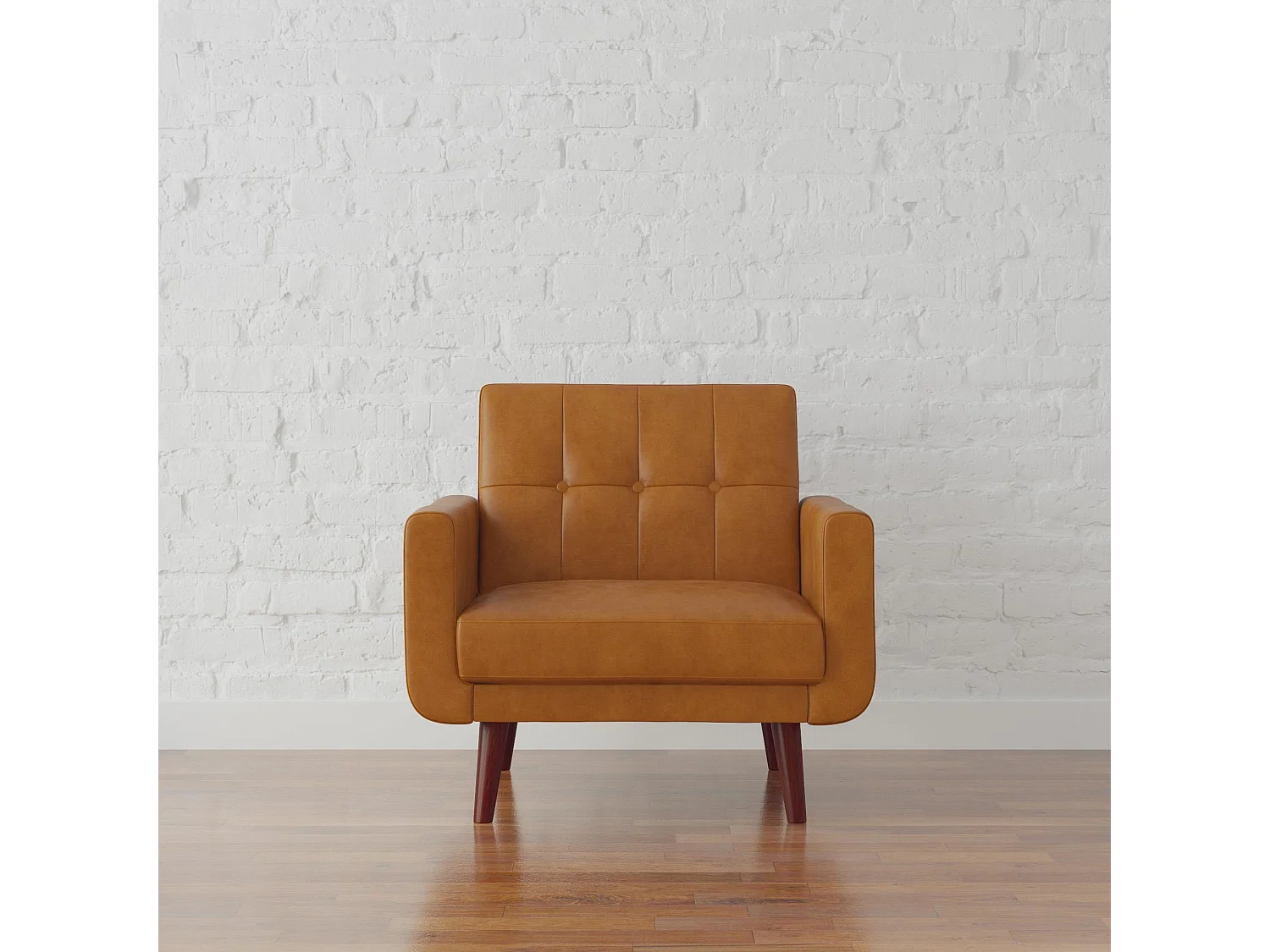 Sedia Accent in ecopelle cammello