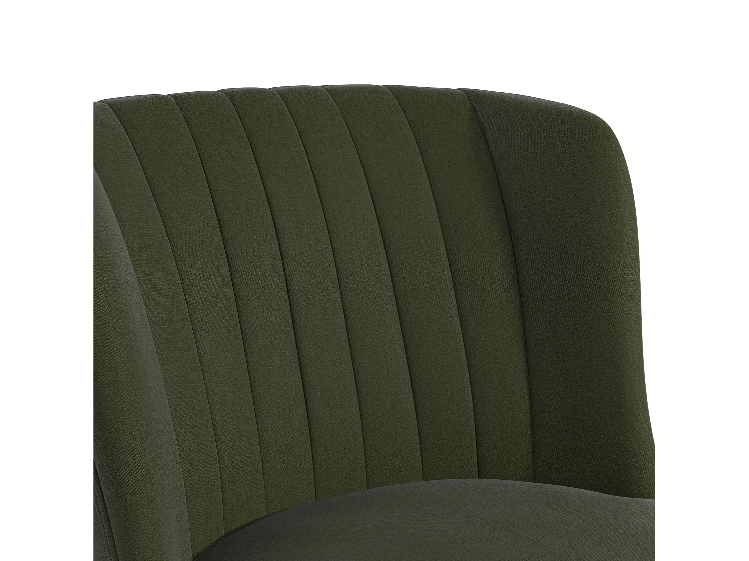 Brittany | Fauteuils en tissu vert