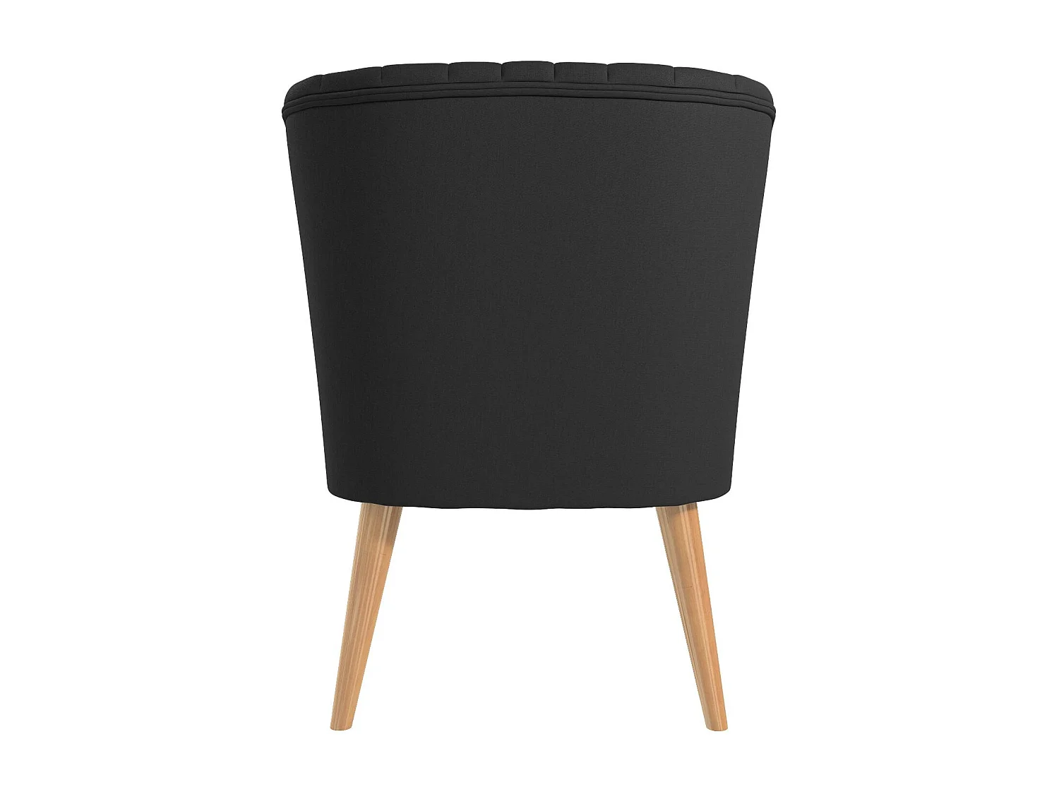 Gepolsterter Akzentstuhl in Leinengrau