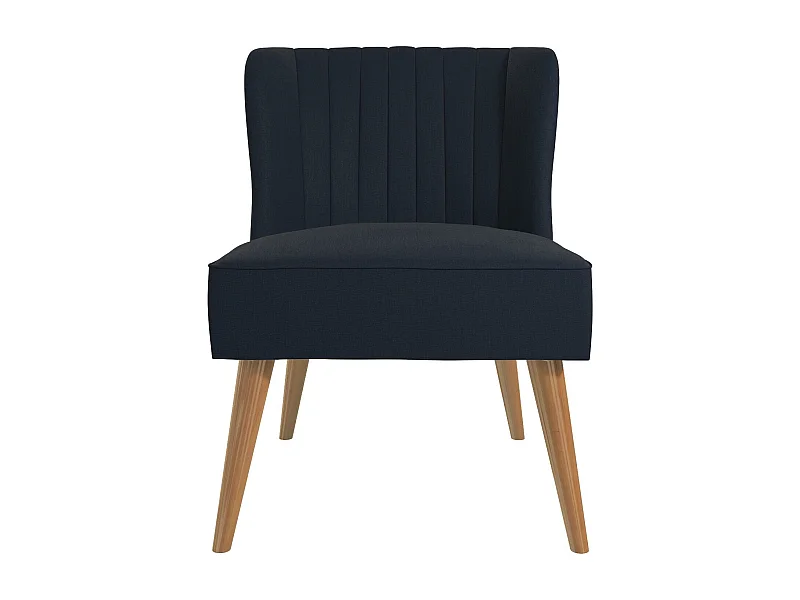 Brittany | Fauteuils en tissu bleu marine