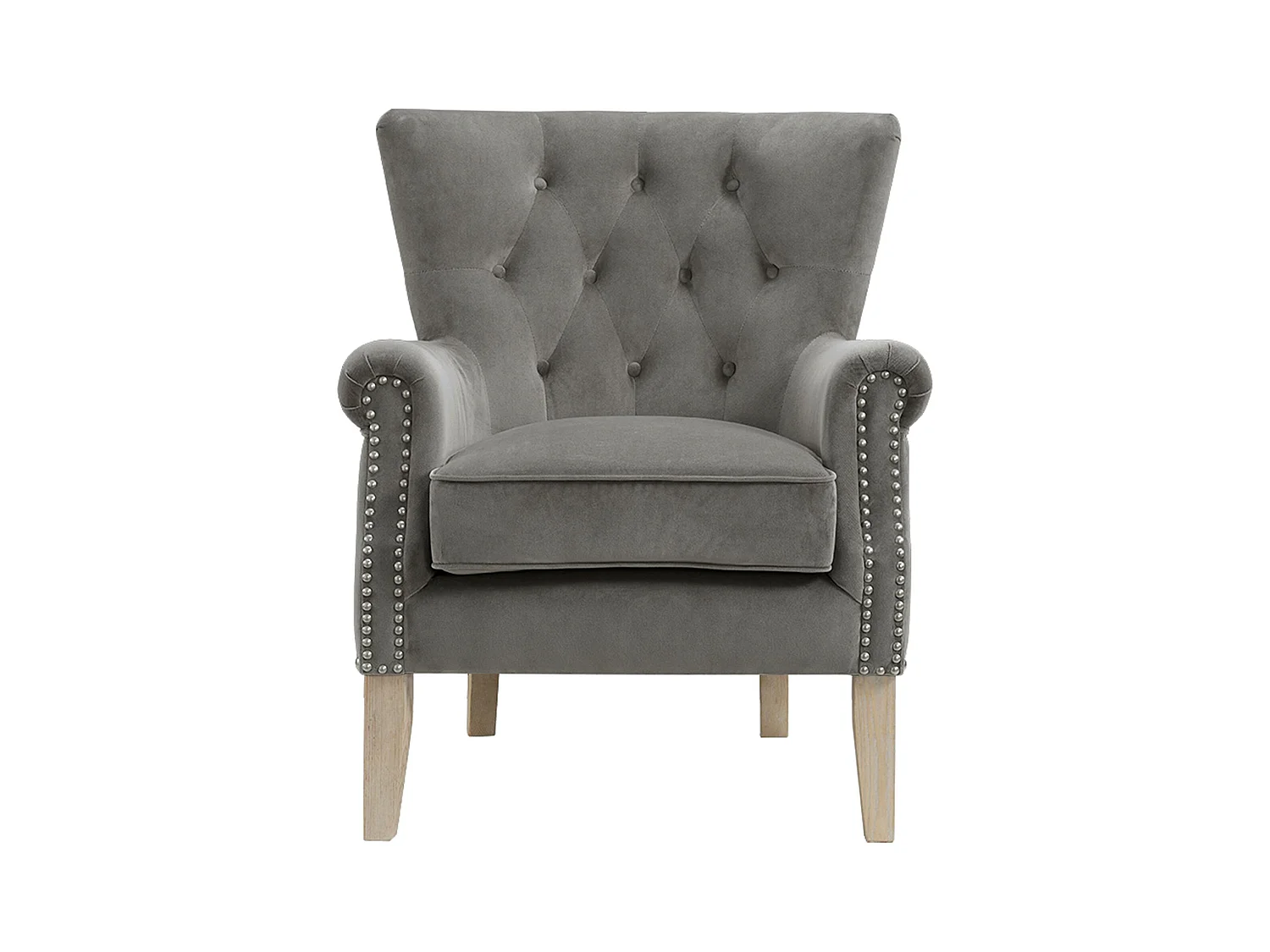 Dorel | Chaise longue tapissée en tissu gris