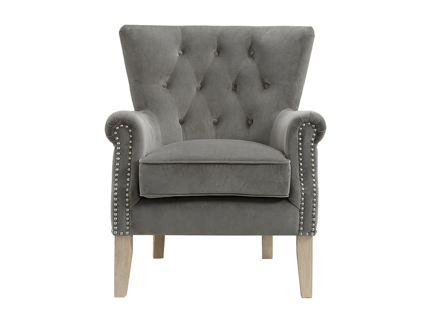 Dorel | Chaise longue tapissée en tissu gris