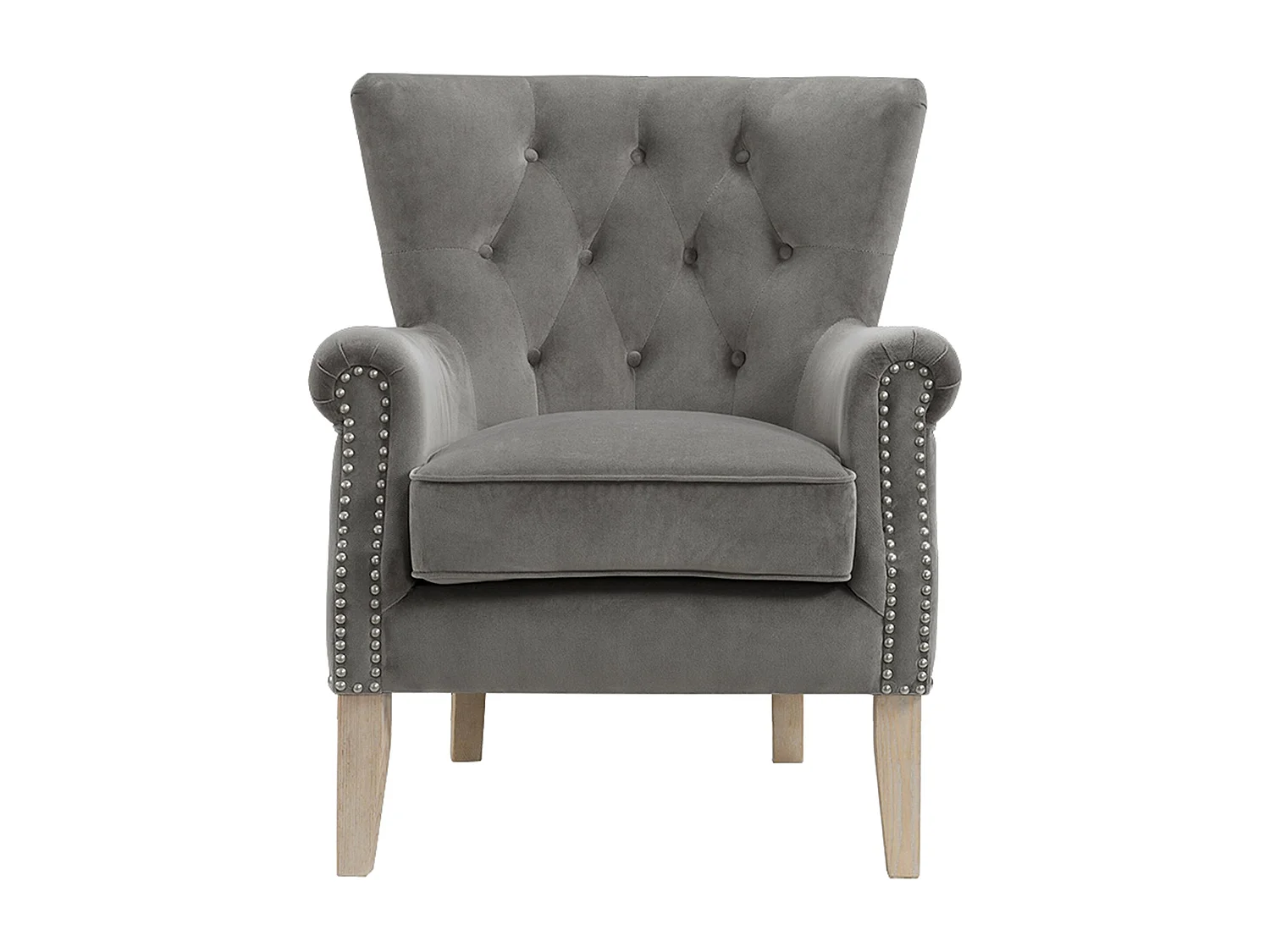 Dorel | Chaise longue tapissée en tissu gris