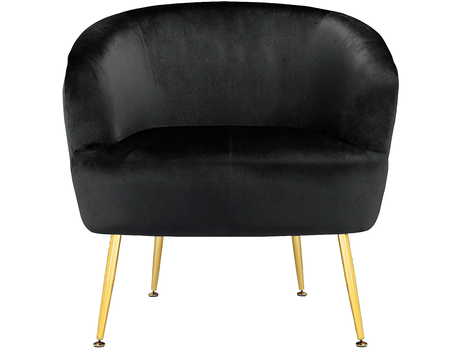 Paloma | Chaise d'appoint en velours noir