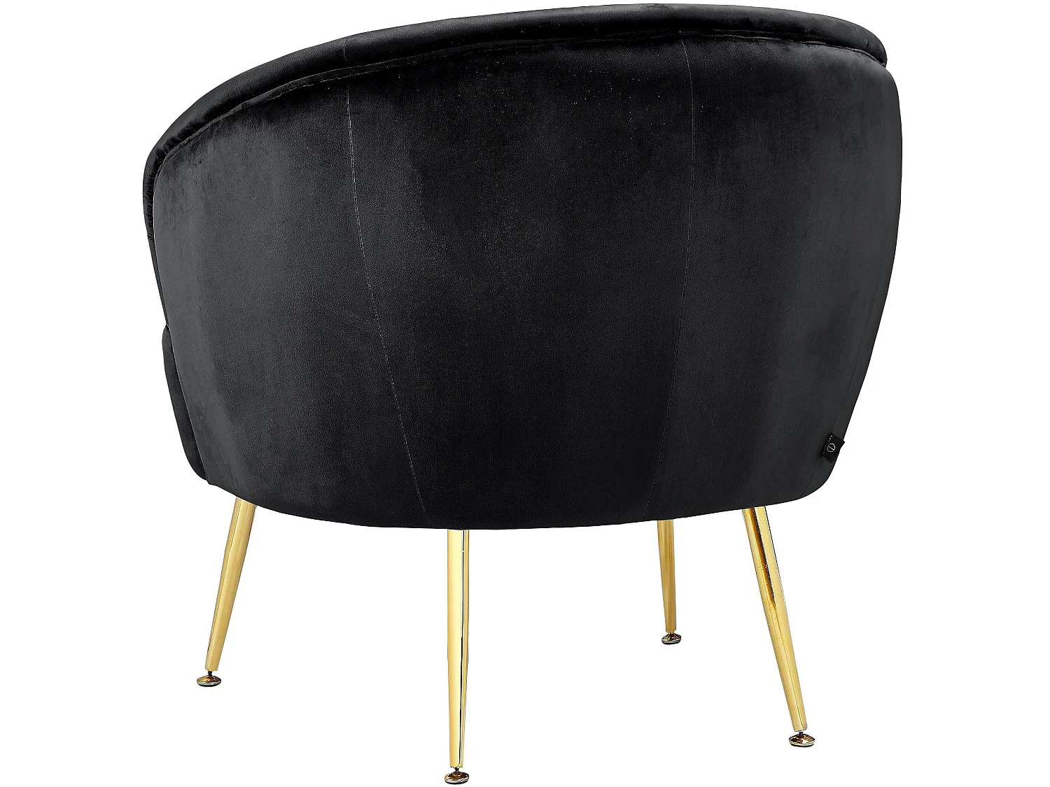 Paloma | Chaise d'appoint en velours noir