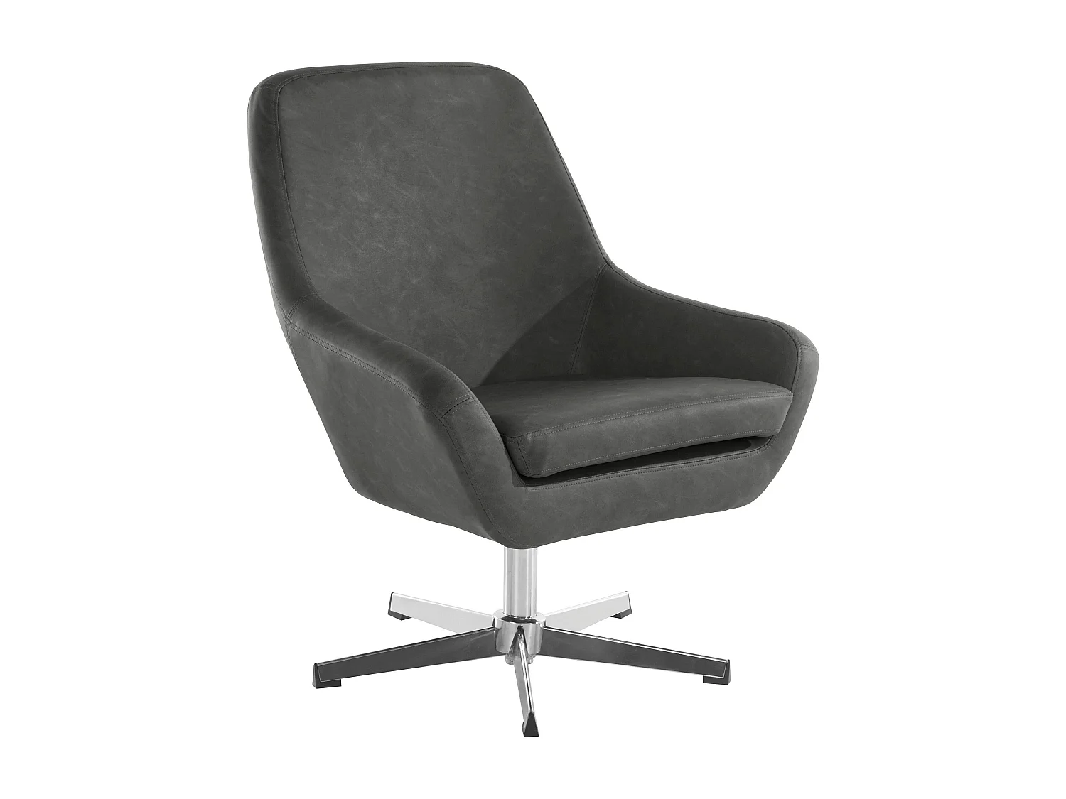 Sedia Accent in PU grigio