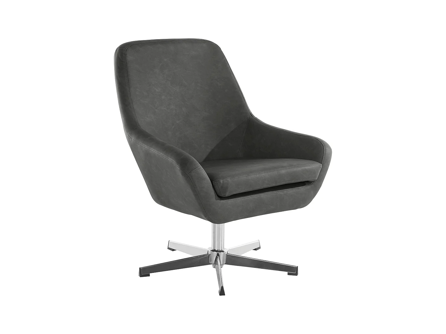 Naomi | Chaise d'appoint en PU gris