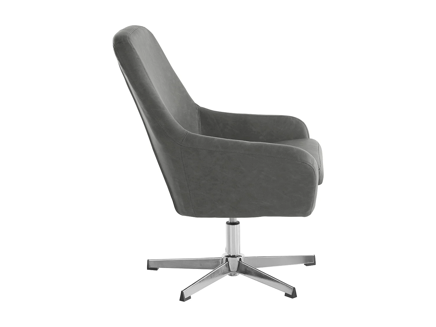 Silla decorativa en PU gris