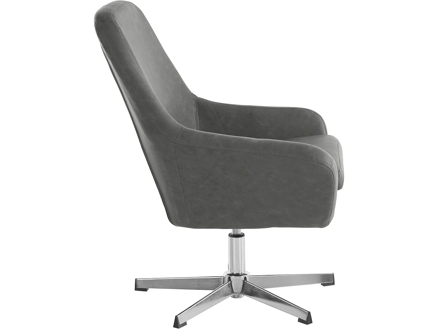 Naomi | Chaise d'appoint en PU gris