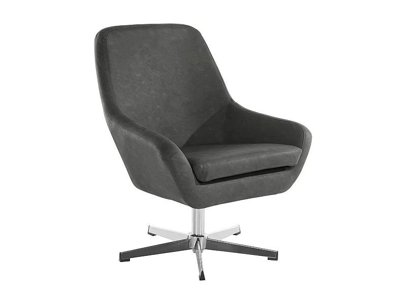 Naomi | Chaise d'appoint en PU gris