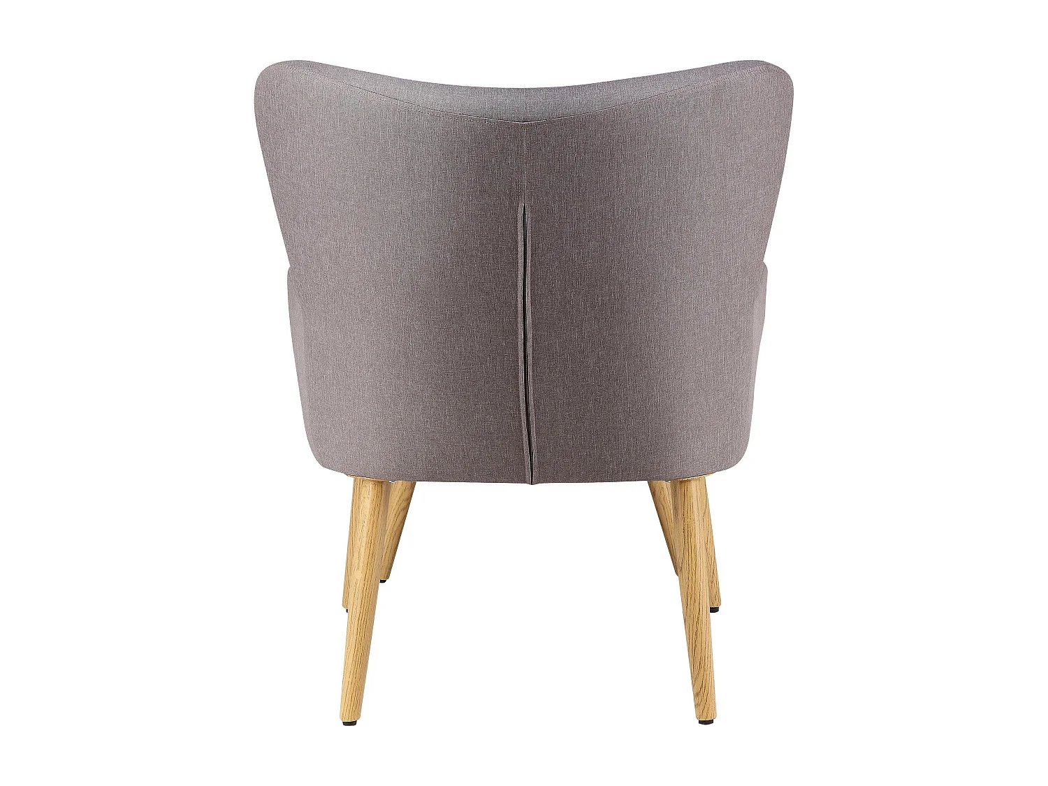 Coco | Chaise d'appoint rembourrée avec tabouret en microfibre gris