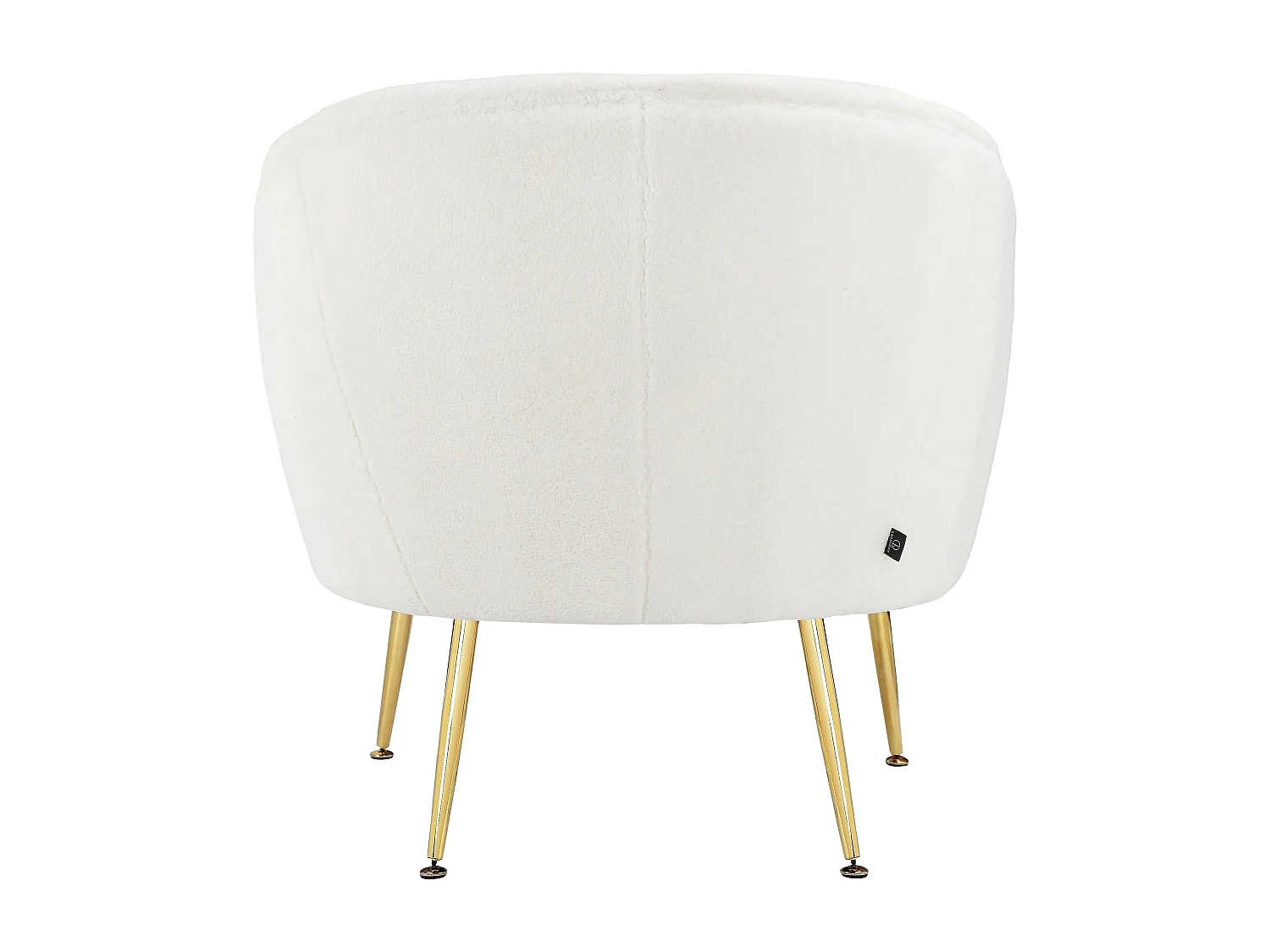 Paloma | Chaise d'appoint en peluche blanc