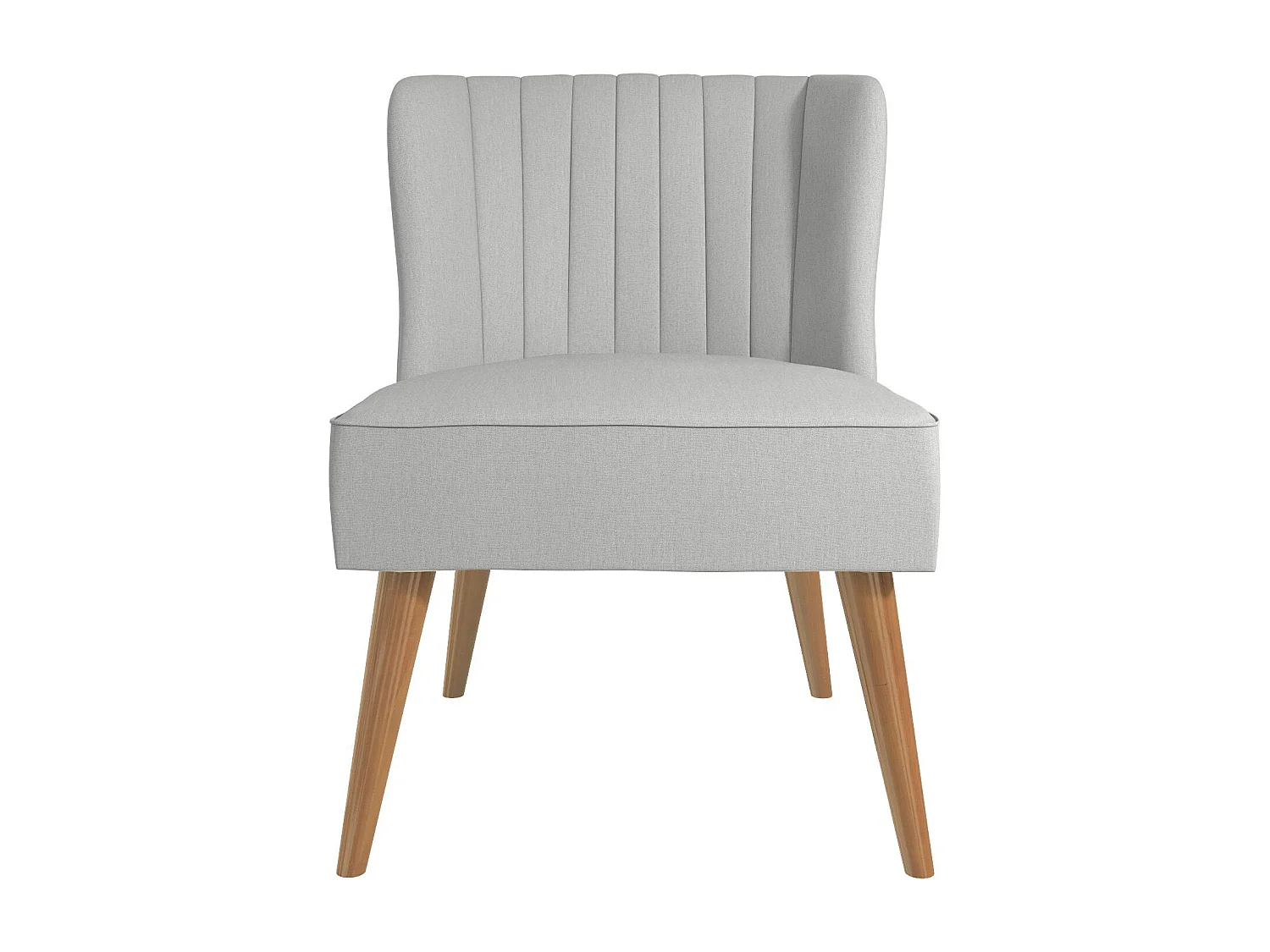 Brittany | Fauteuils en tissu gris clair