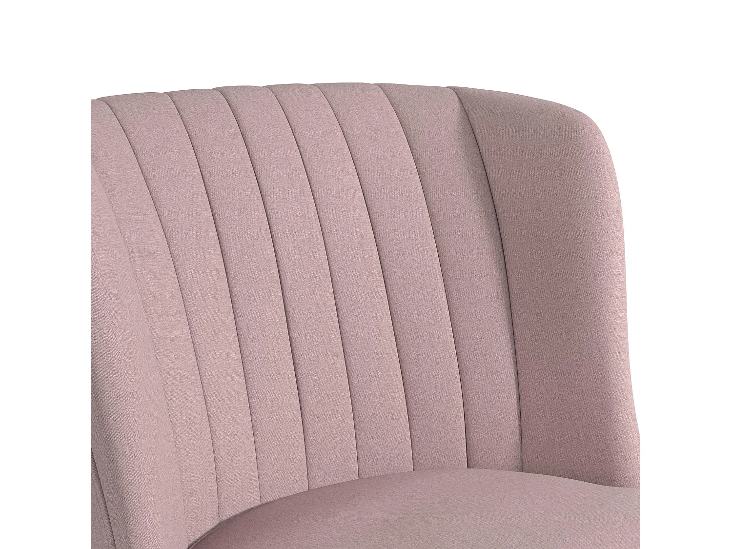 Cadeira decorativa estofada em linho azul