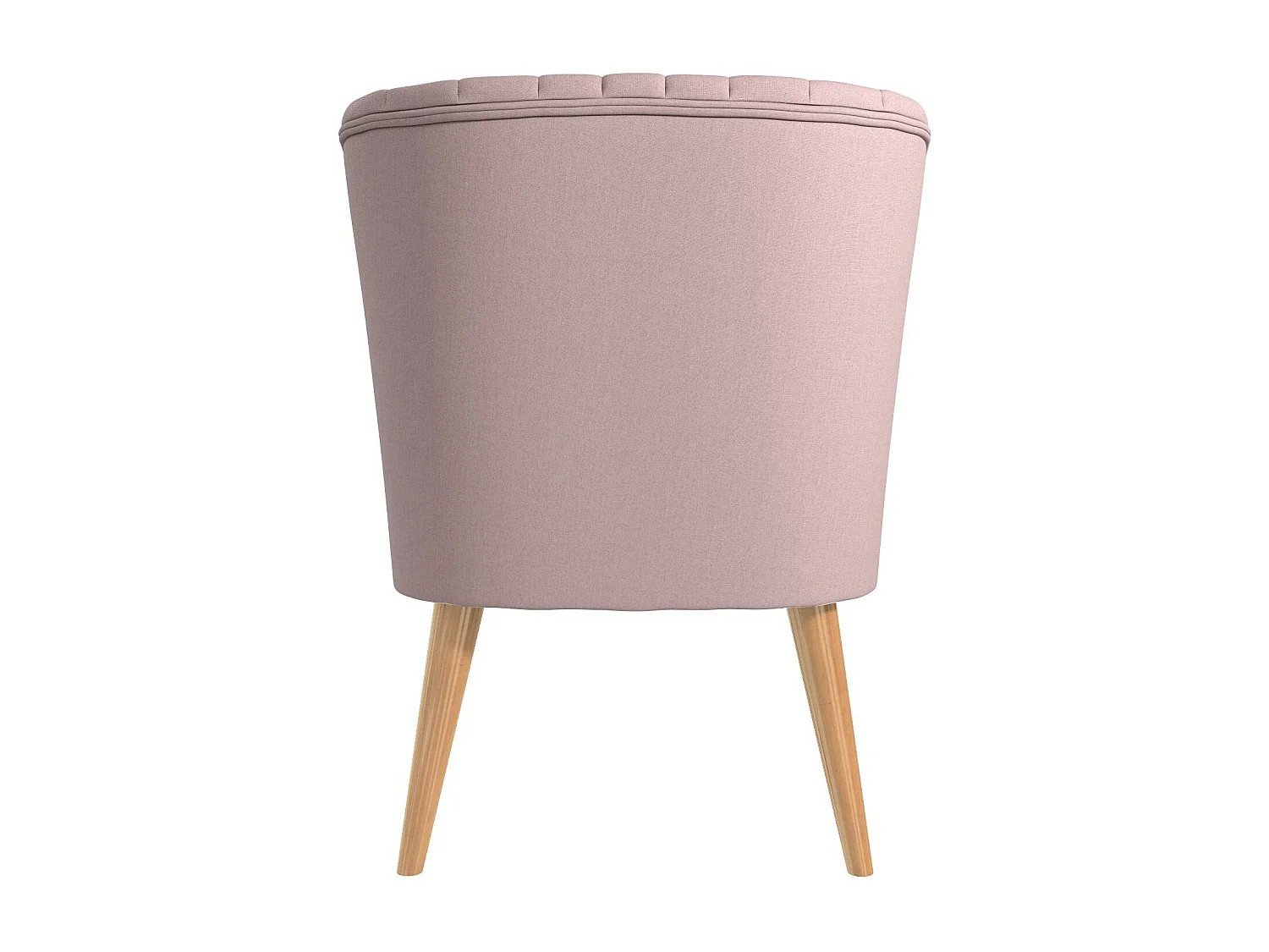 Cadeira decorativa estofada em linho azul