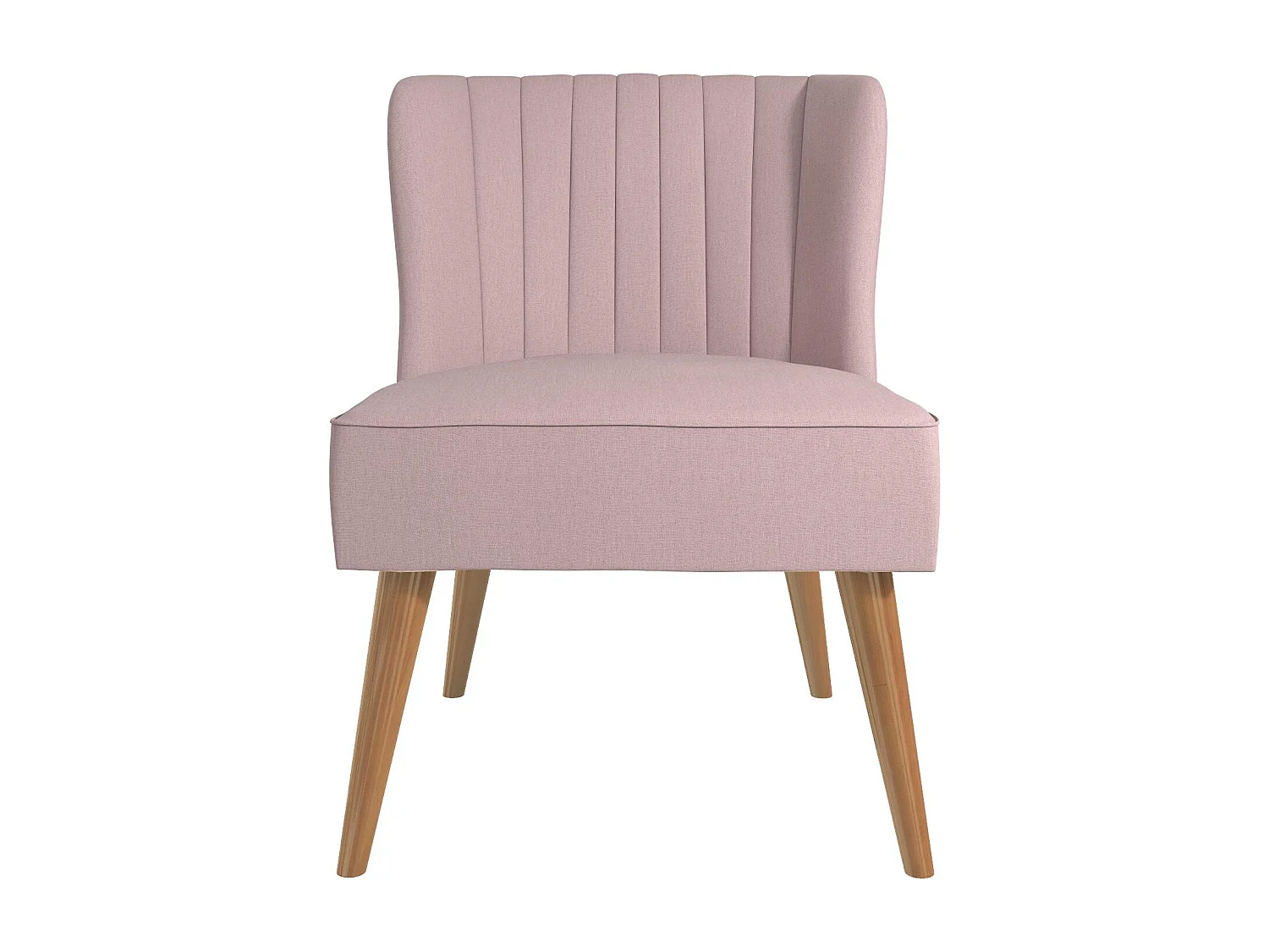 Gepolsterter Akzentstuhl in Leinenblau