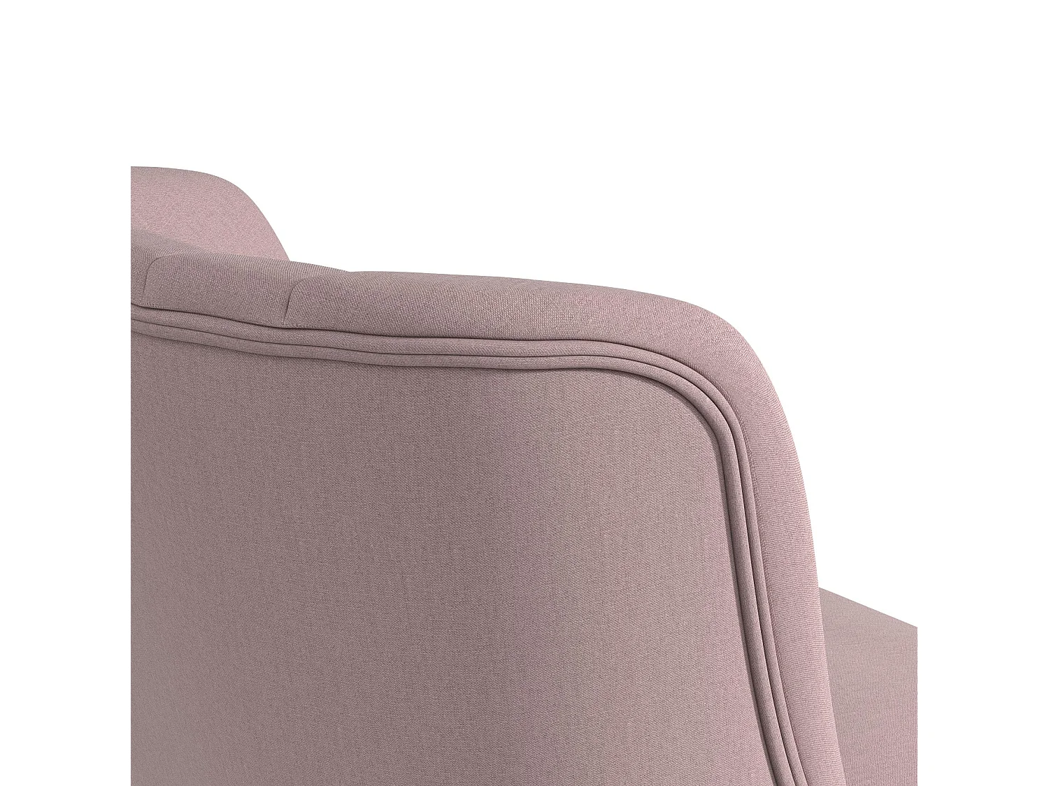 Gepolsterter Akzentstuhl in Leinenblau