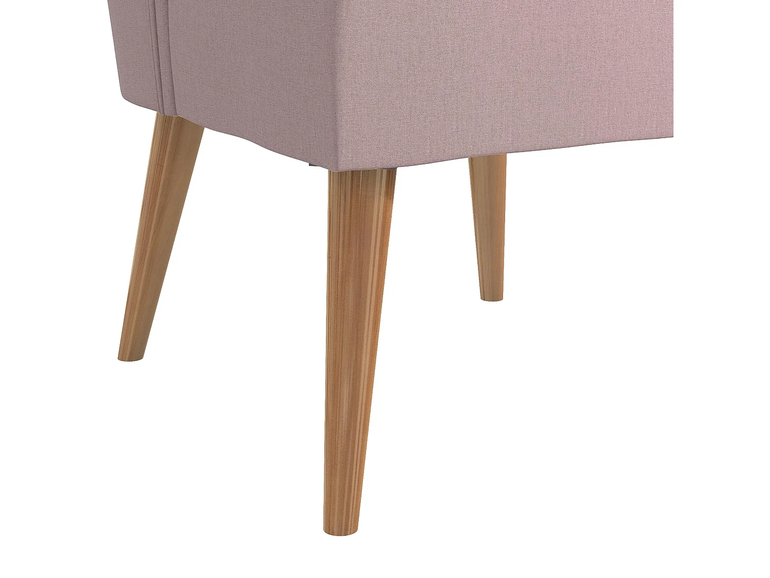 Gepolsterter Akzentstuhl in Leinenblau