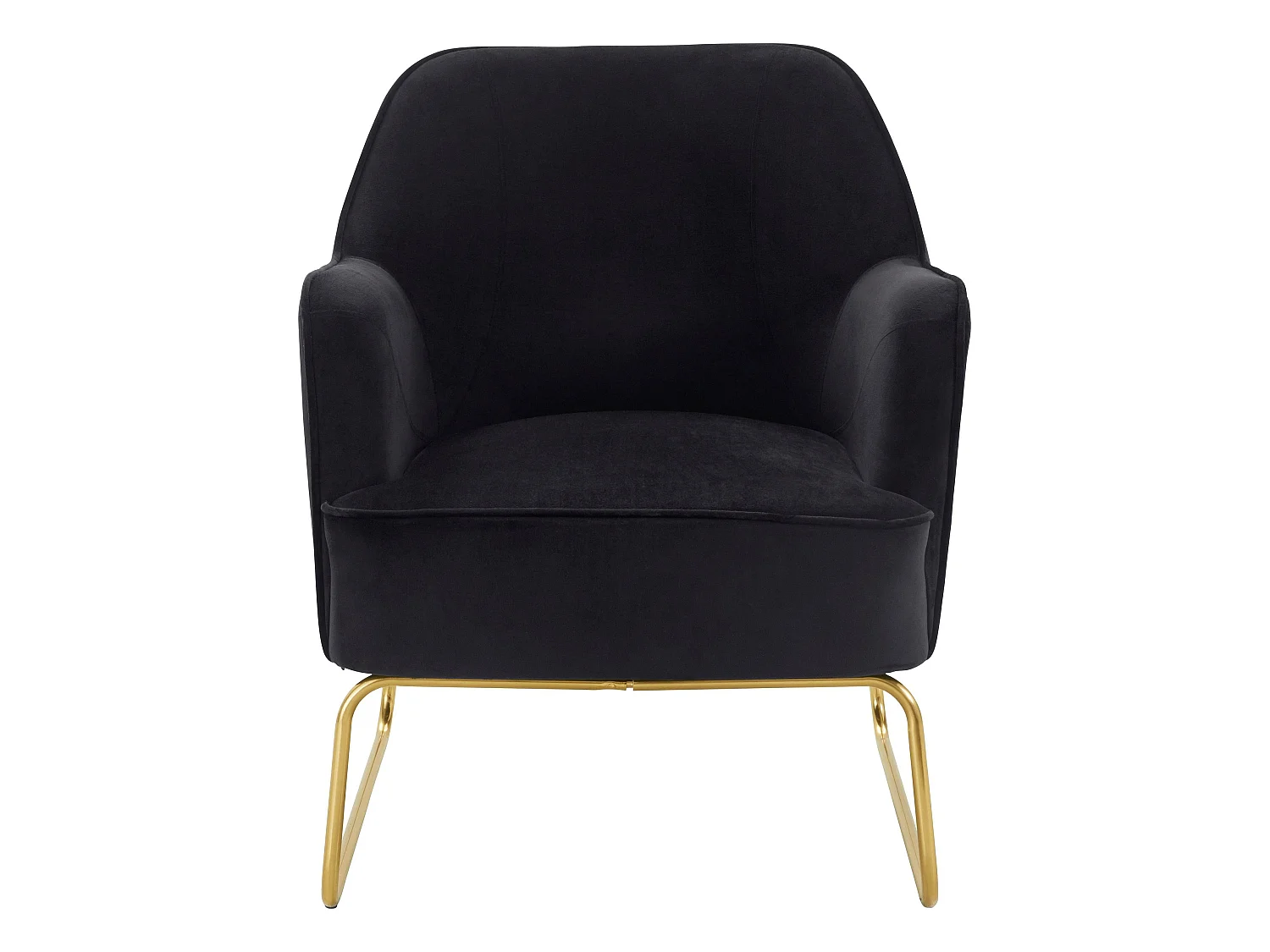Joshua | Chaise d'appoint rembourrée en velours noir