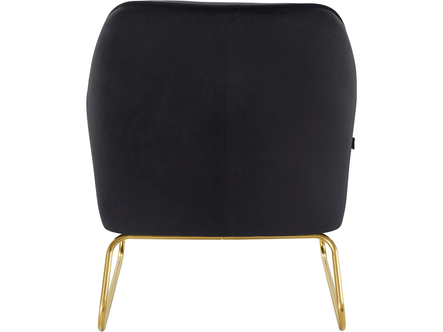 Joshua | Chaise d'appoint rembourrée en velours noir