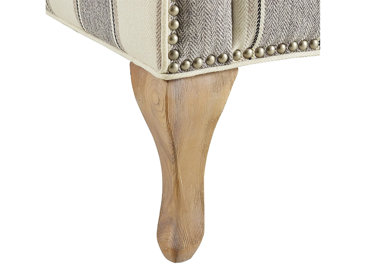 Sedia Accent in lino intrecciato a righe grigie