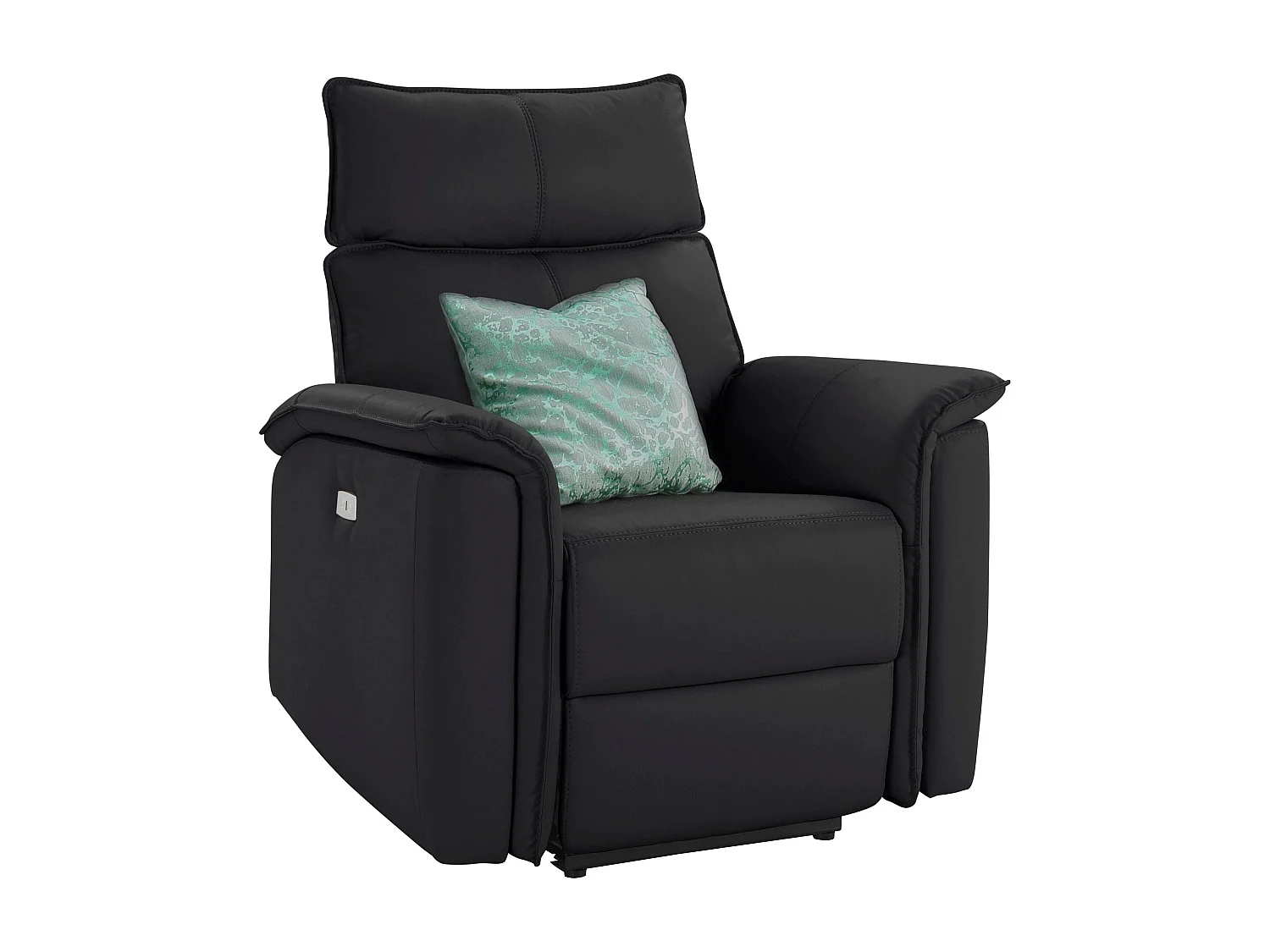 Zola | Fauteuil inclinable en PU noir
