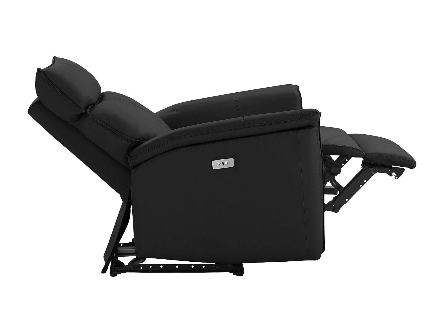 Zola | Fauteuil inclinable en PU noir