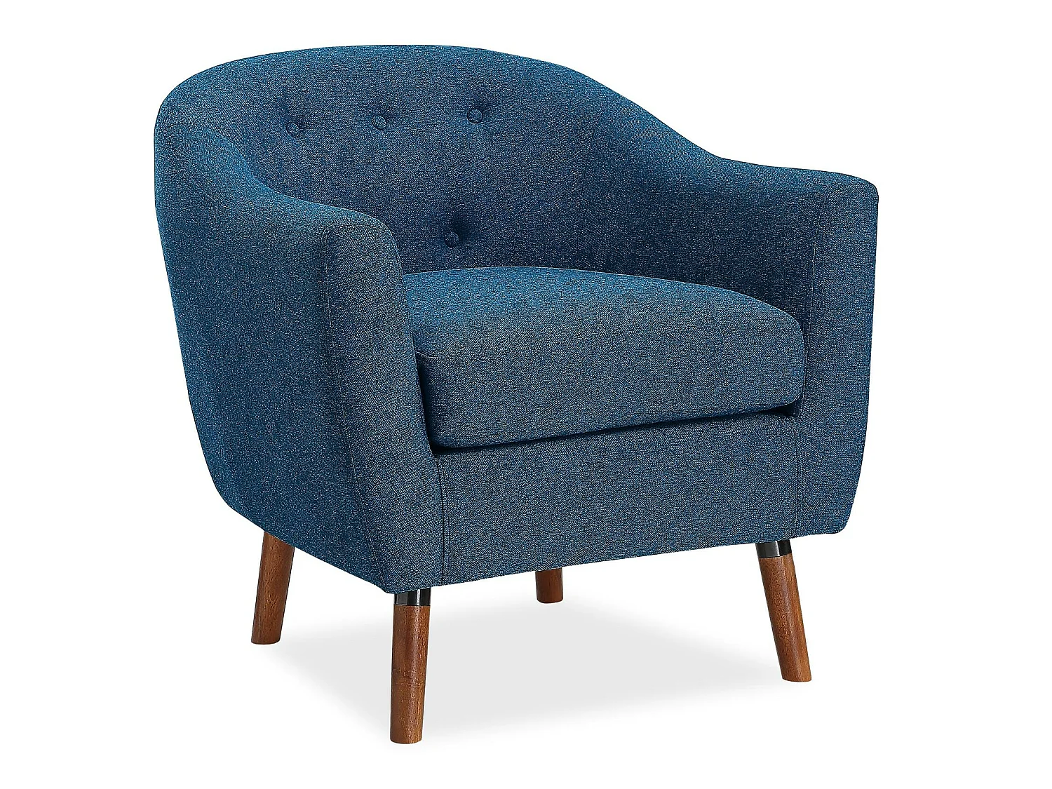 Sedia accento in lino blu