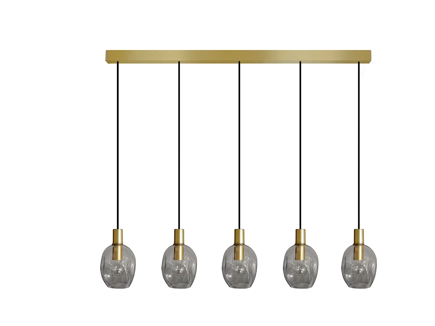 Lustre TOSEL ,métal,Gris , P 100xD20xDH cm