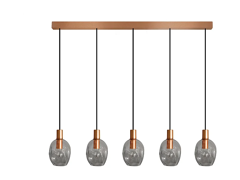 Suspensão TOSEL  VINGOLF vidro bar colori D60 x  H100  cm