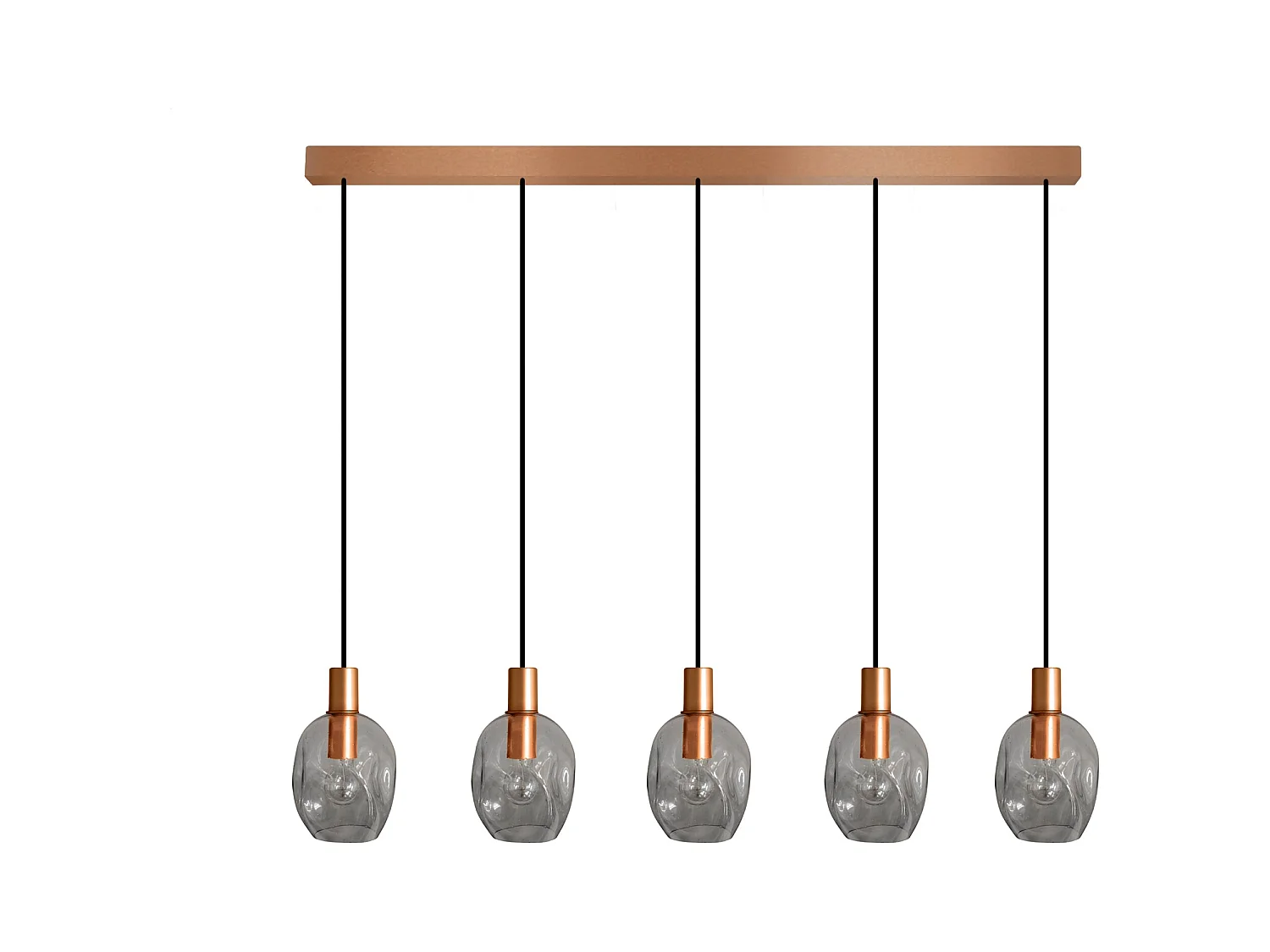 Lustre TOSEL ,métal,Gris , P 100xD20xD Hcm